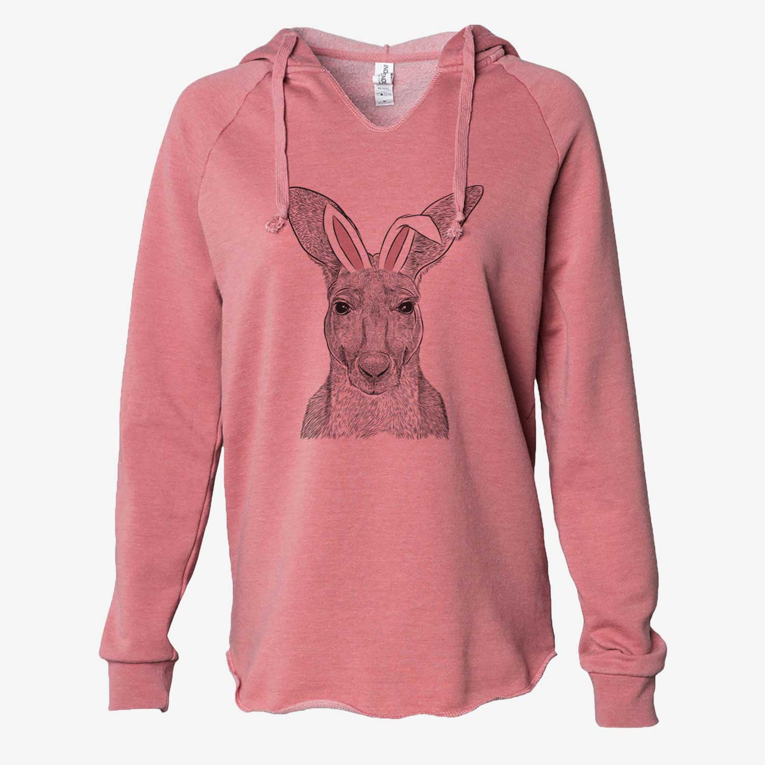 Easter Roger the Red Kangaroo - Cali Wave Hooded Sweatshirt - Image 6
