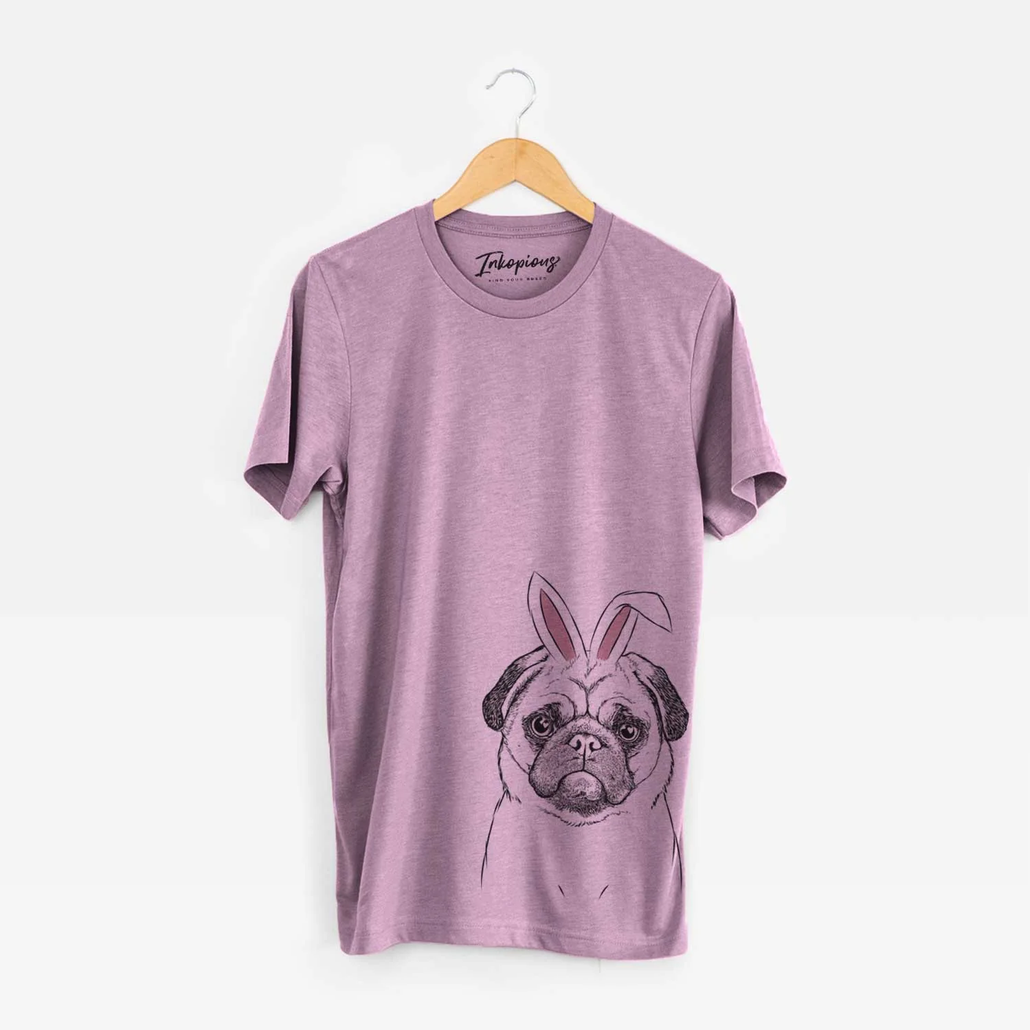 Easter Ruby the Pug - Unisex Crewneck - Image 4