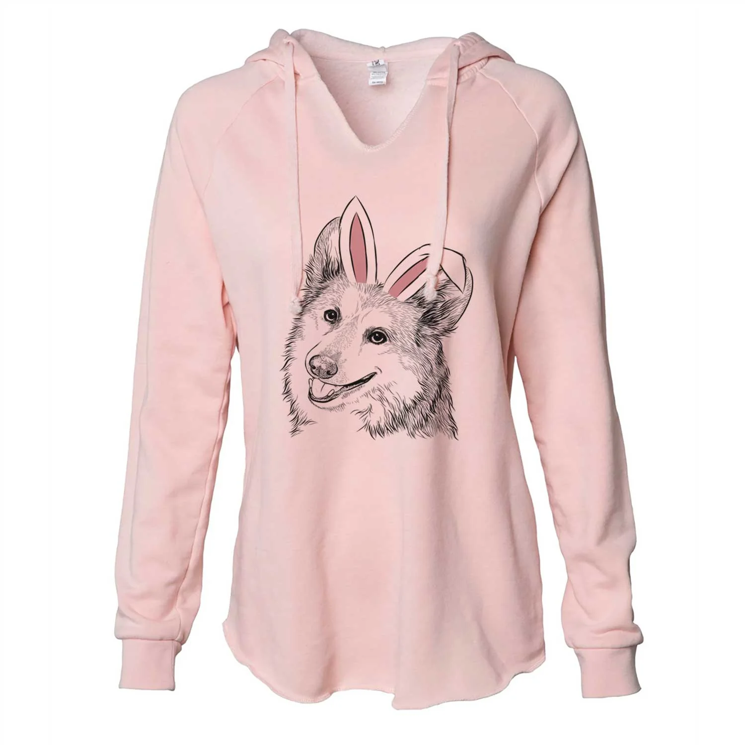 Easter Scout the Pembroke Welsh Corgi - Cali Wave Hooded Sweatshirt - Image 5