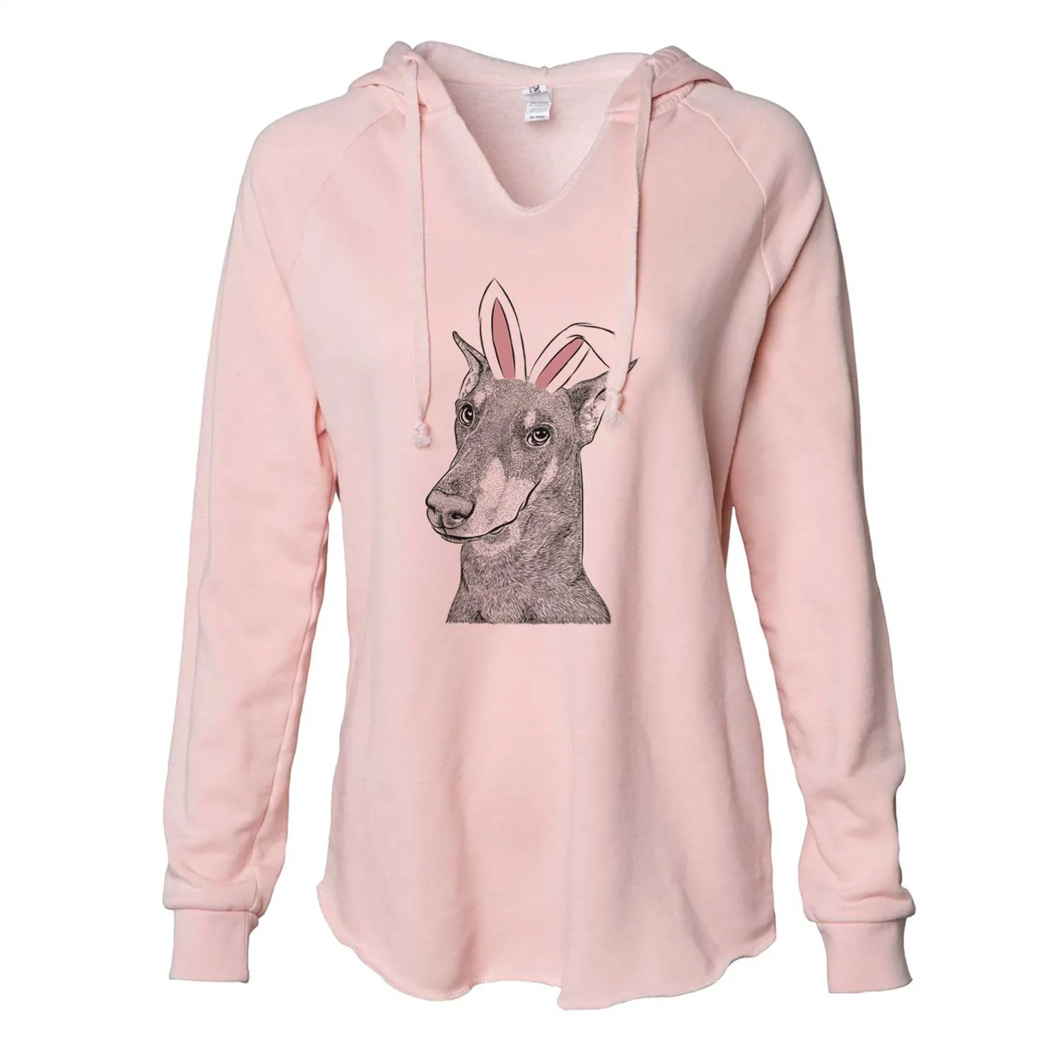 Easter Shelby the Doberman Pinscher - Cali Wave Hooded Sweatshirt - Image 5