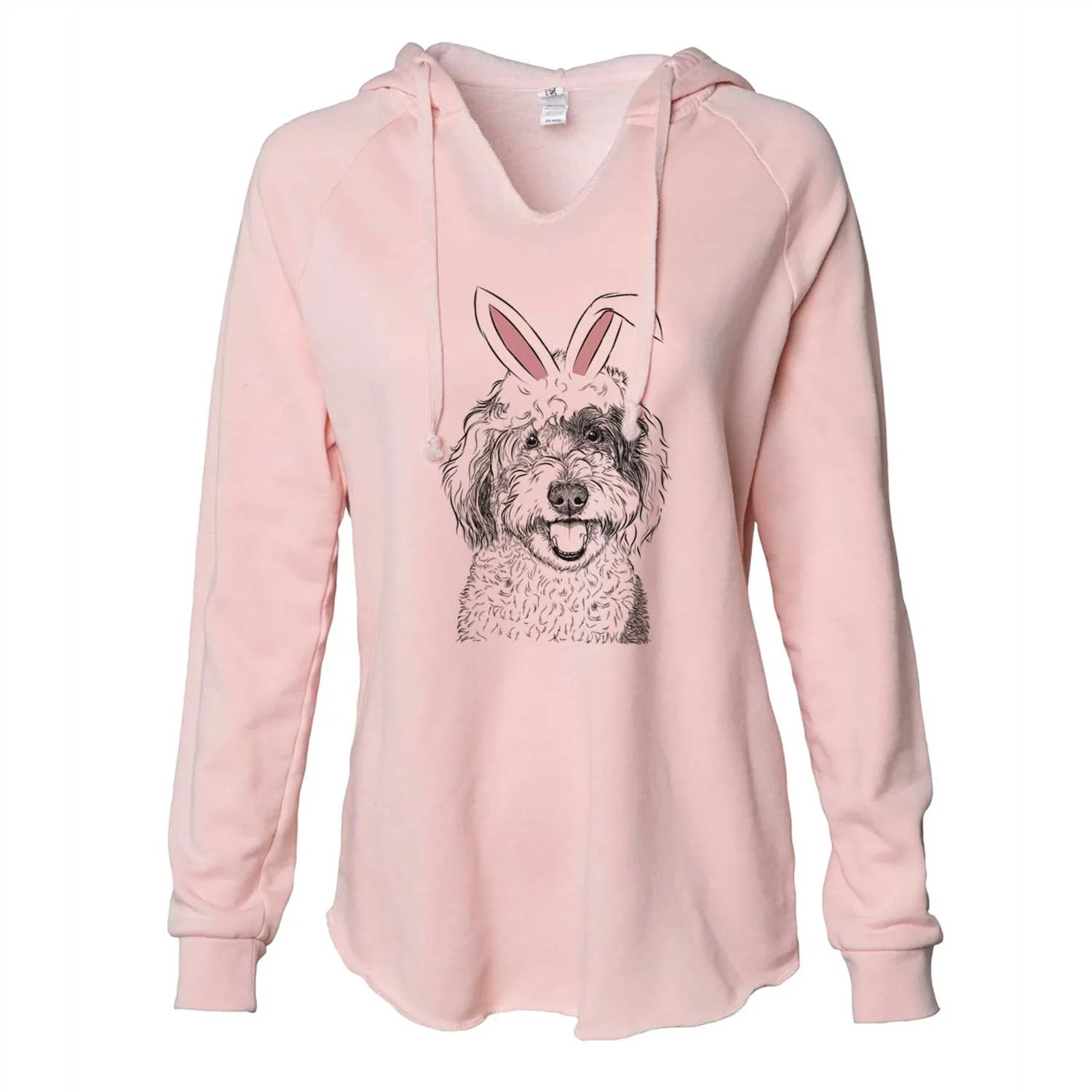 Easter Sherlock the Sheepadoodle - Cali Wave Hooded Sweatshirt - Image 5