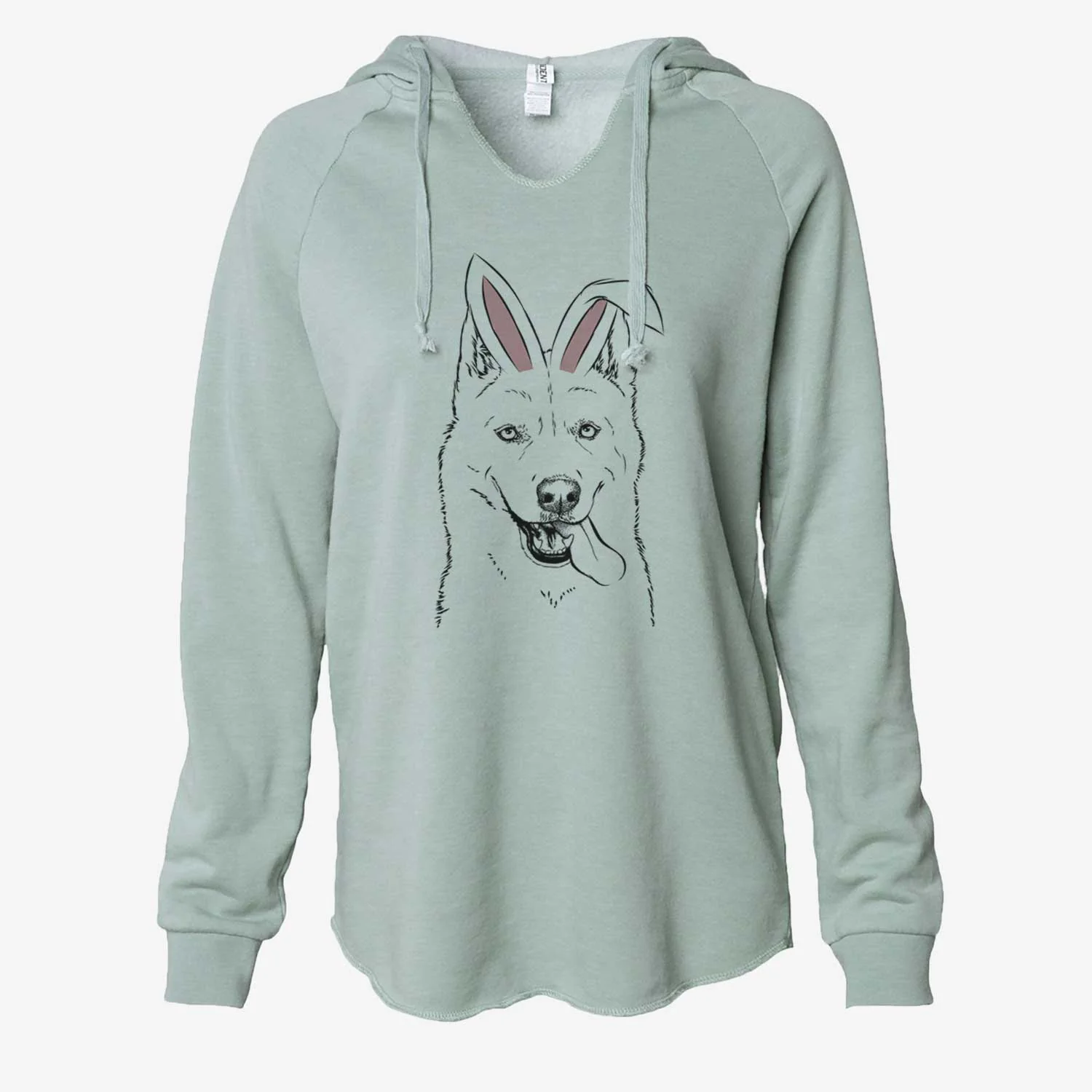 Easter Sinatra the Siberian Husky - Cali Wave Hooded Sweatshirt - Image 7