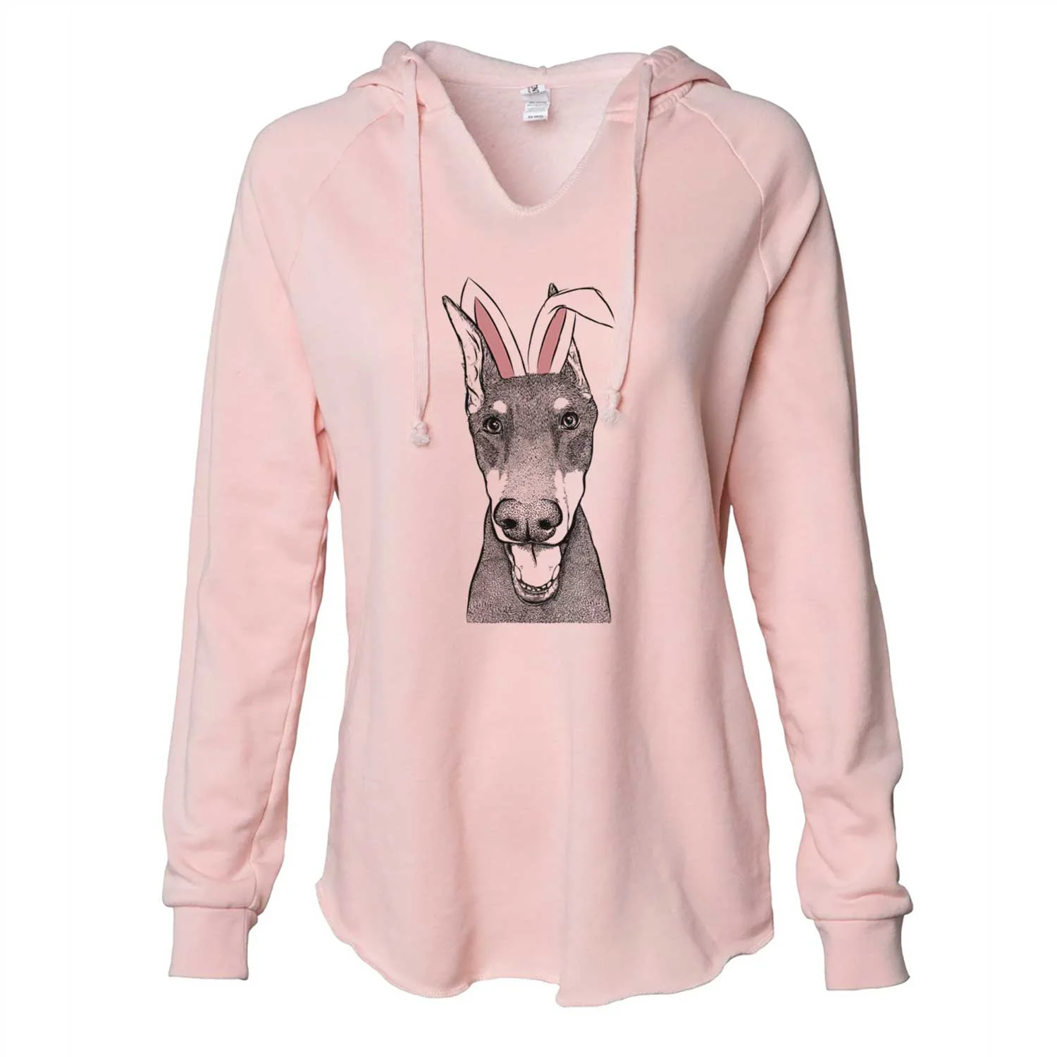 Easter Sir Duke the Doberman Pinscher - Cali Wave Hooded Sweatshirt - Image 5