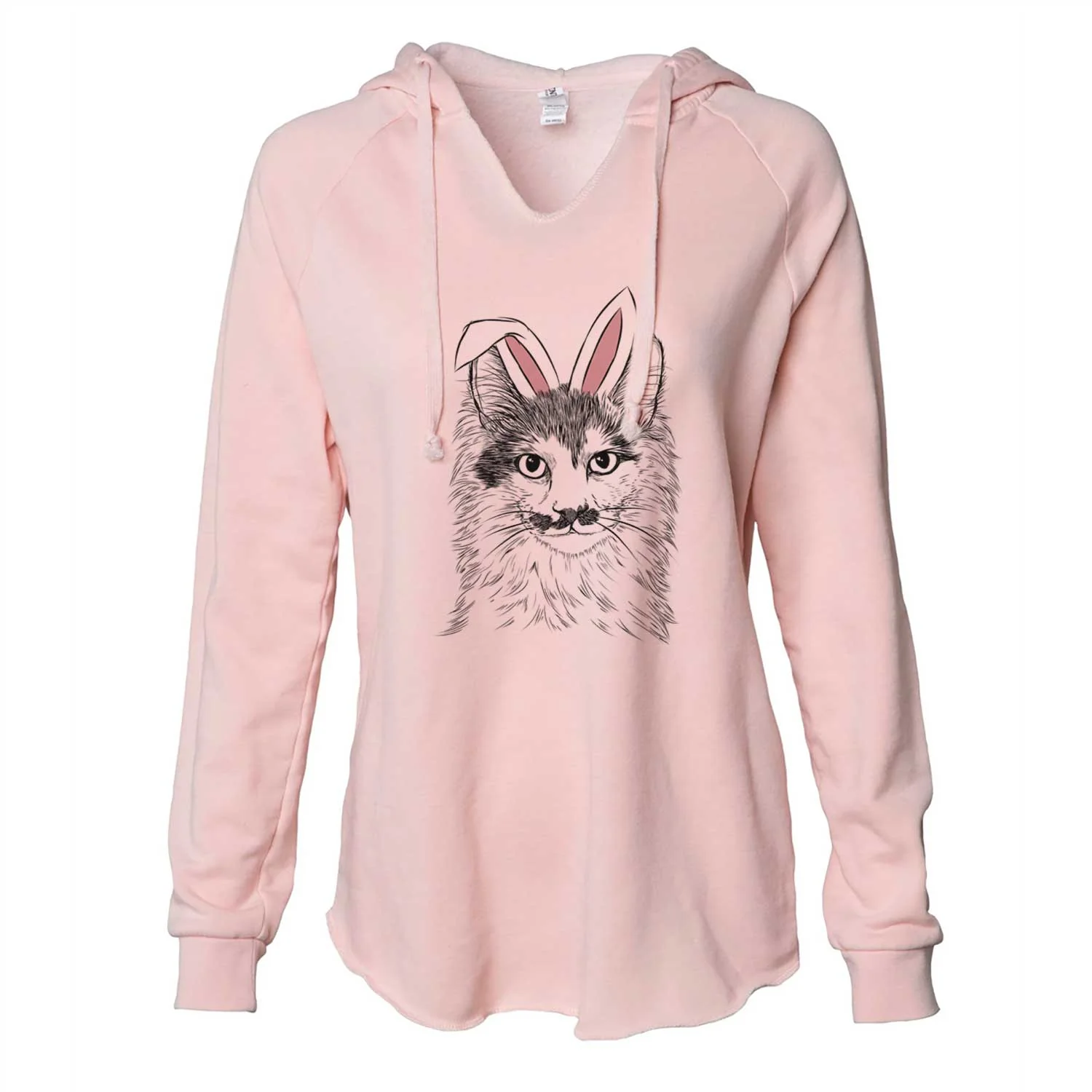 Easter Stache the Longhaired Mustard Cat - Cali Wave Hooded Sweatshirt - Image 5