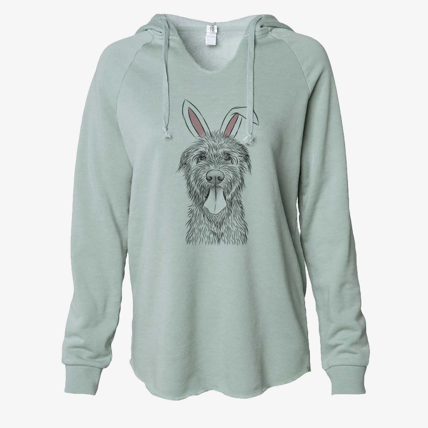 Easter Sullivan the Irish Wolfhound - Cali Wave Hooded Sweatshirt - Image 7