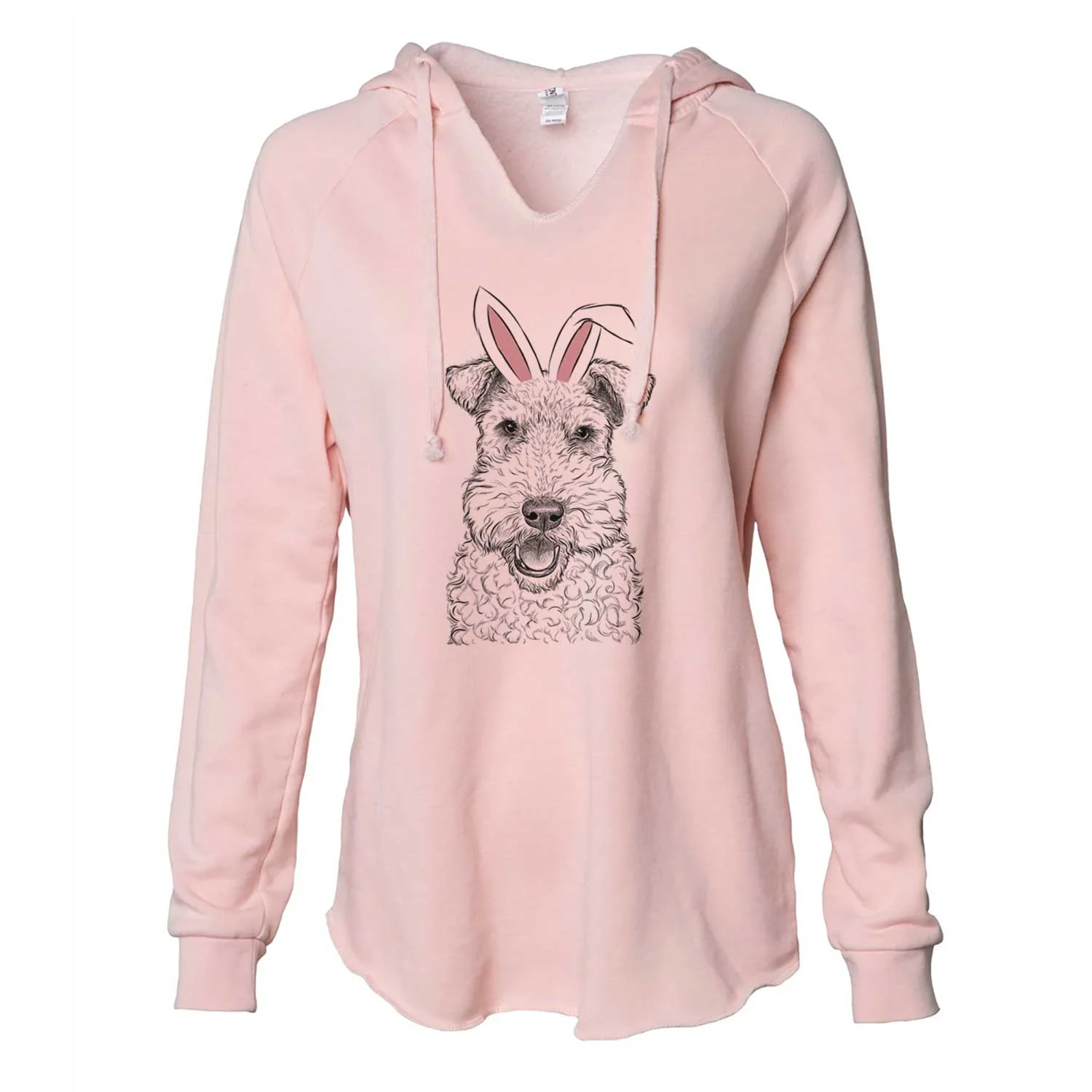 Easter Ted the Wire Fox Terrier - Cali Wave Hooded Sweatshirt - Image 5