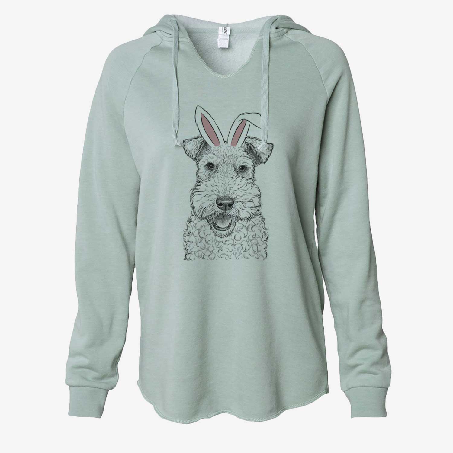 Easter Ted the Wire Fox Terrier - Cali Wave Hooded Sweatshirt - Image 7