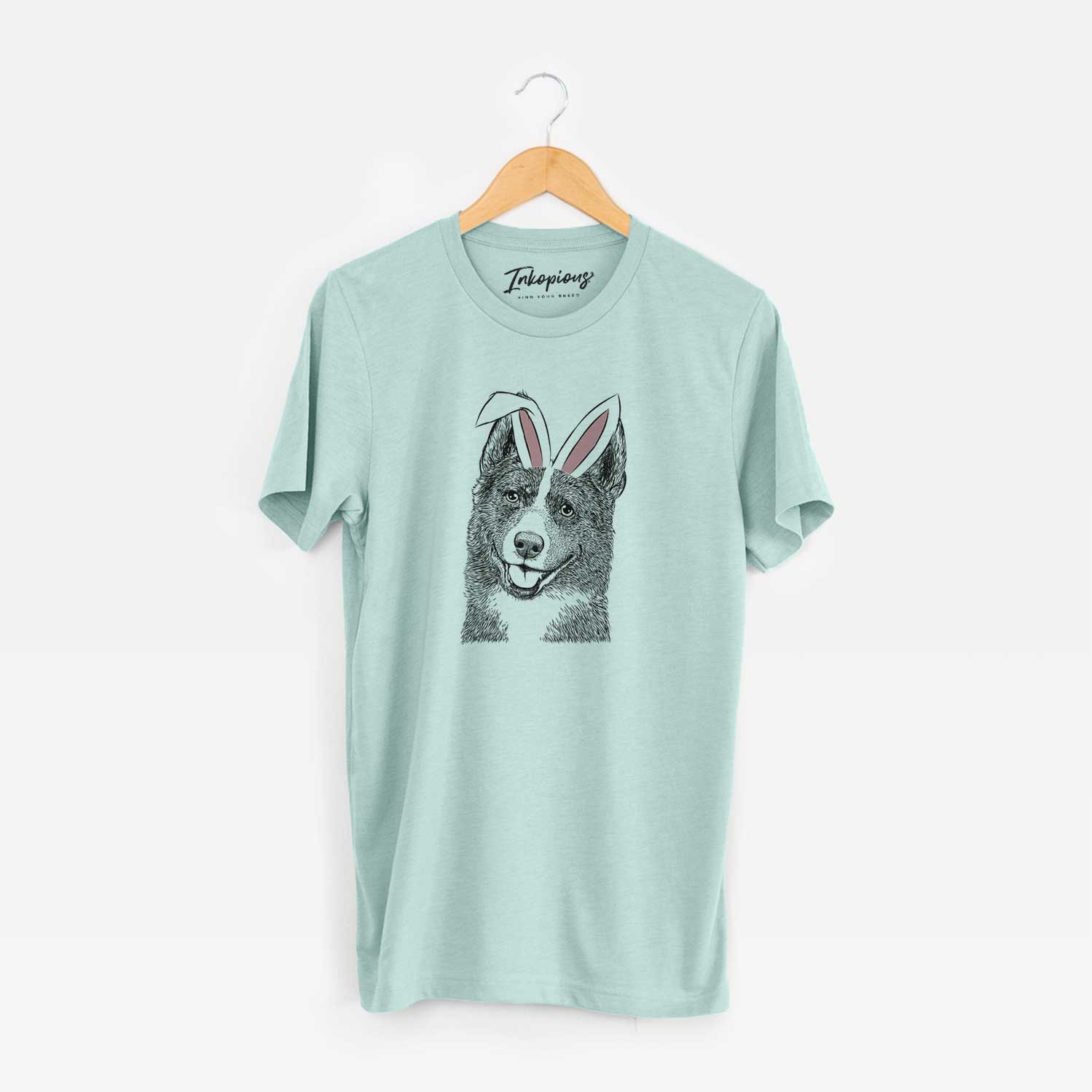 Easter Tosca the Karelian Bear Dog - Unisex Crewneck - Image 9