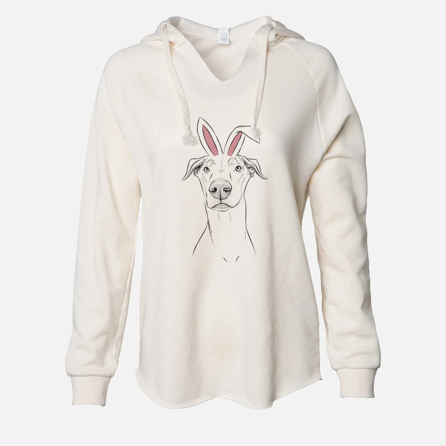 Easter Walter the White Doberman Rescue - Cali Wave Hooded Sweatshirt