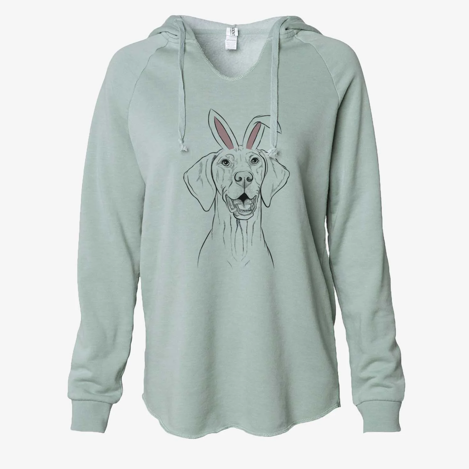 Easter Wesley the Vizsla - Cali Wave Hooded Sweatshirt - Image 7