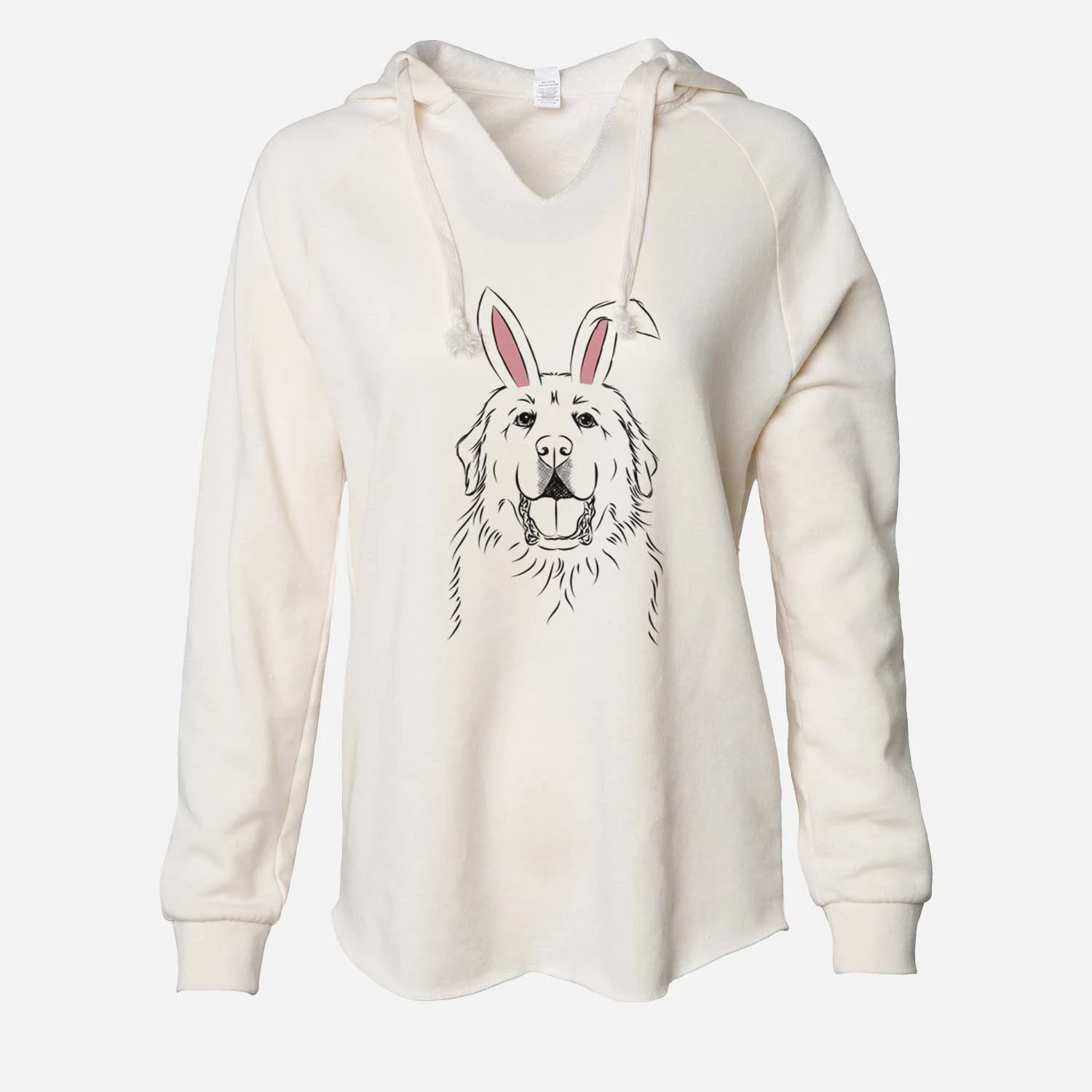 Easter Zeus the Great Pyrenees - Cali Wave Hooded Sweatshirt