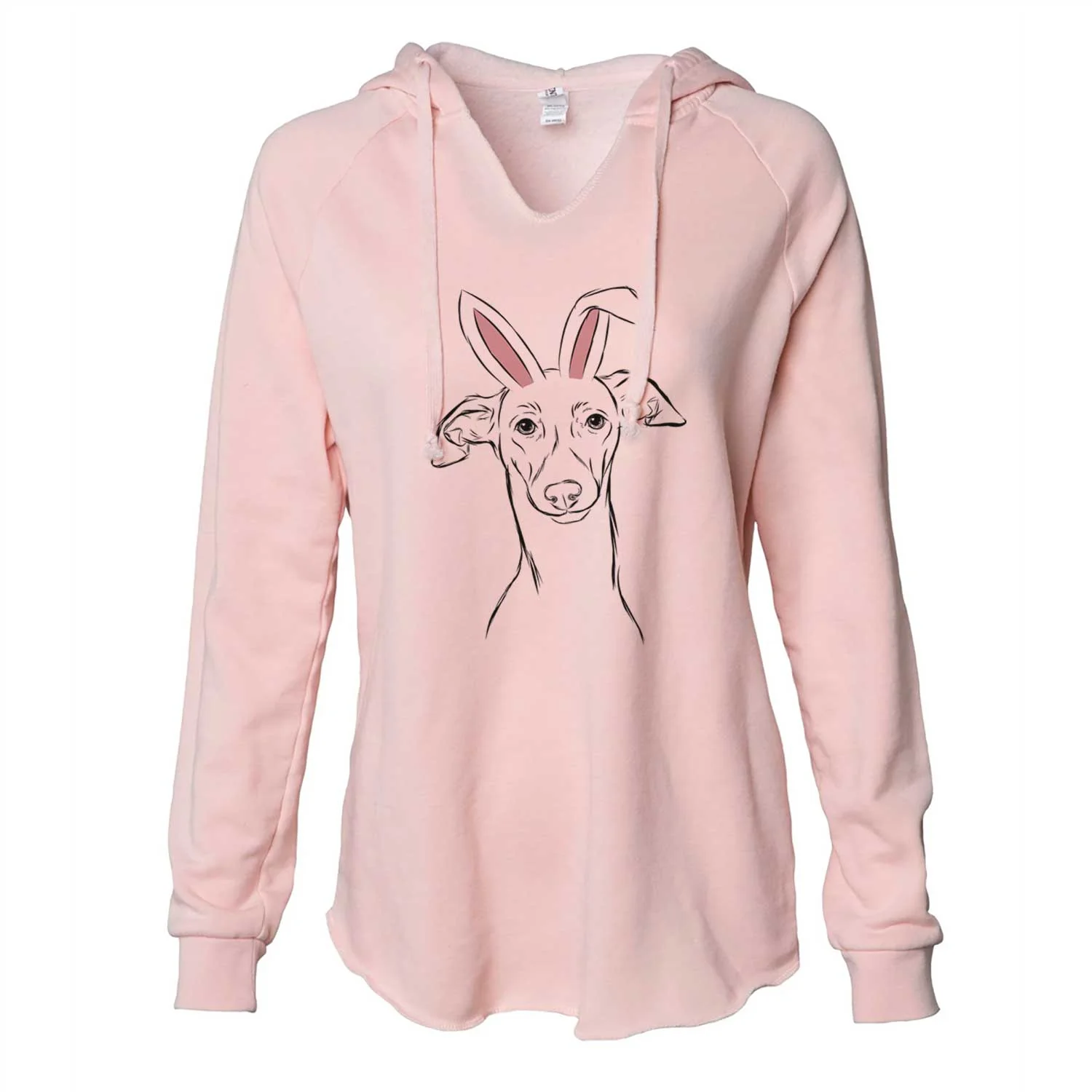 Easter Ziggie the Italian Greyhound - Cali Wave Hooded Sweatshirt - Image 5