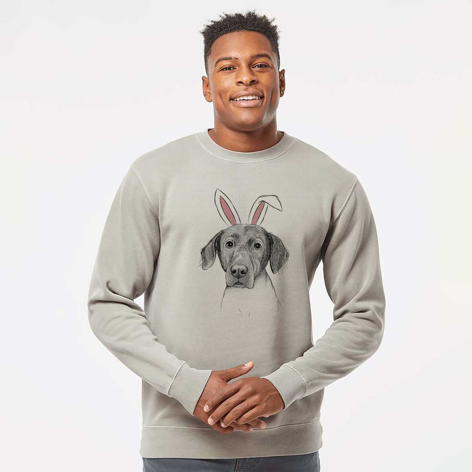 Easter Baldwin the Mixed Breed - Unisex Pigment Dyed Crew Sweatshirt - Image 4