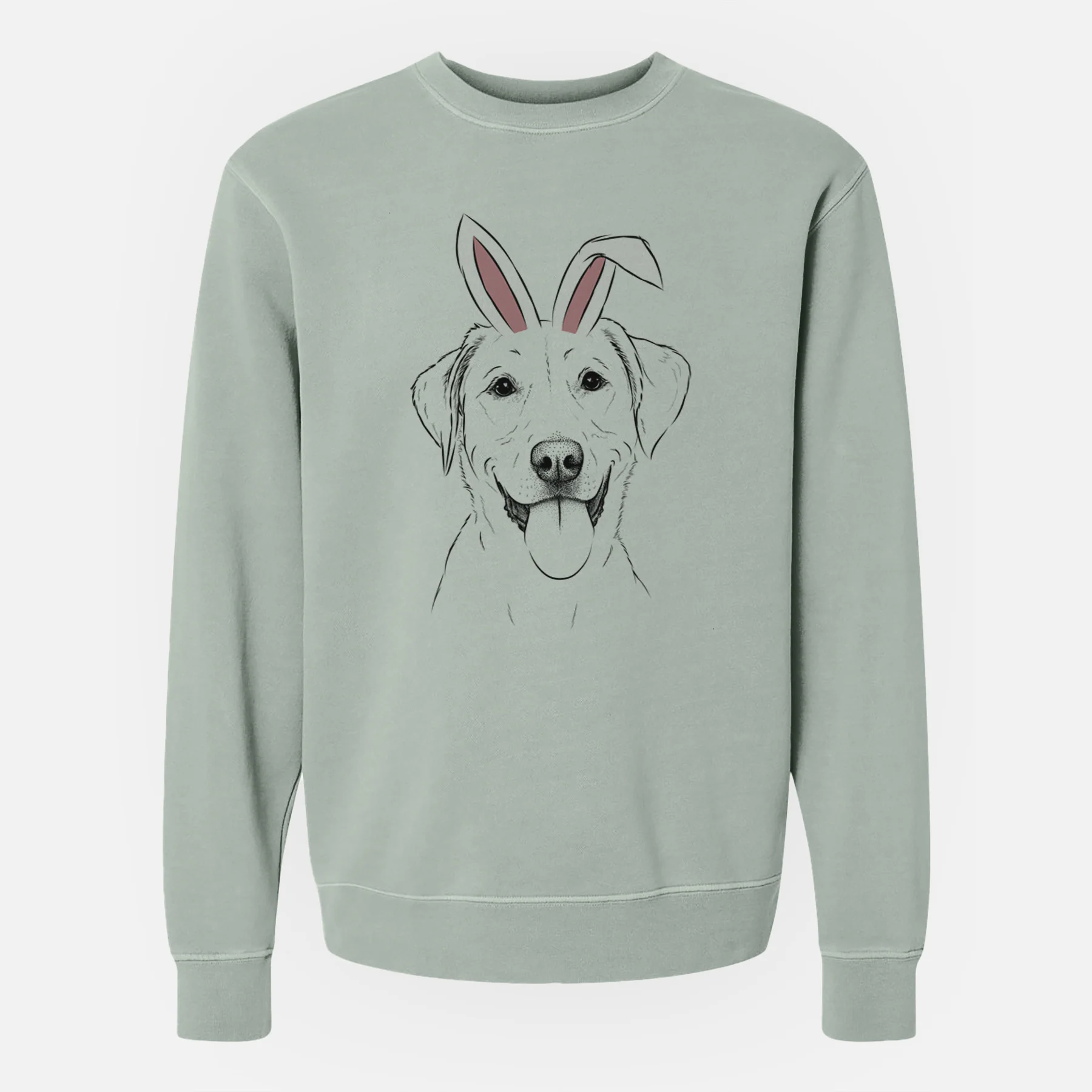 Easter Daisy the Labrador Retriever - Unisex Pigment Dyed Crew Sweatshirt - Image 5