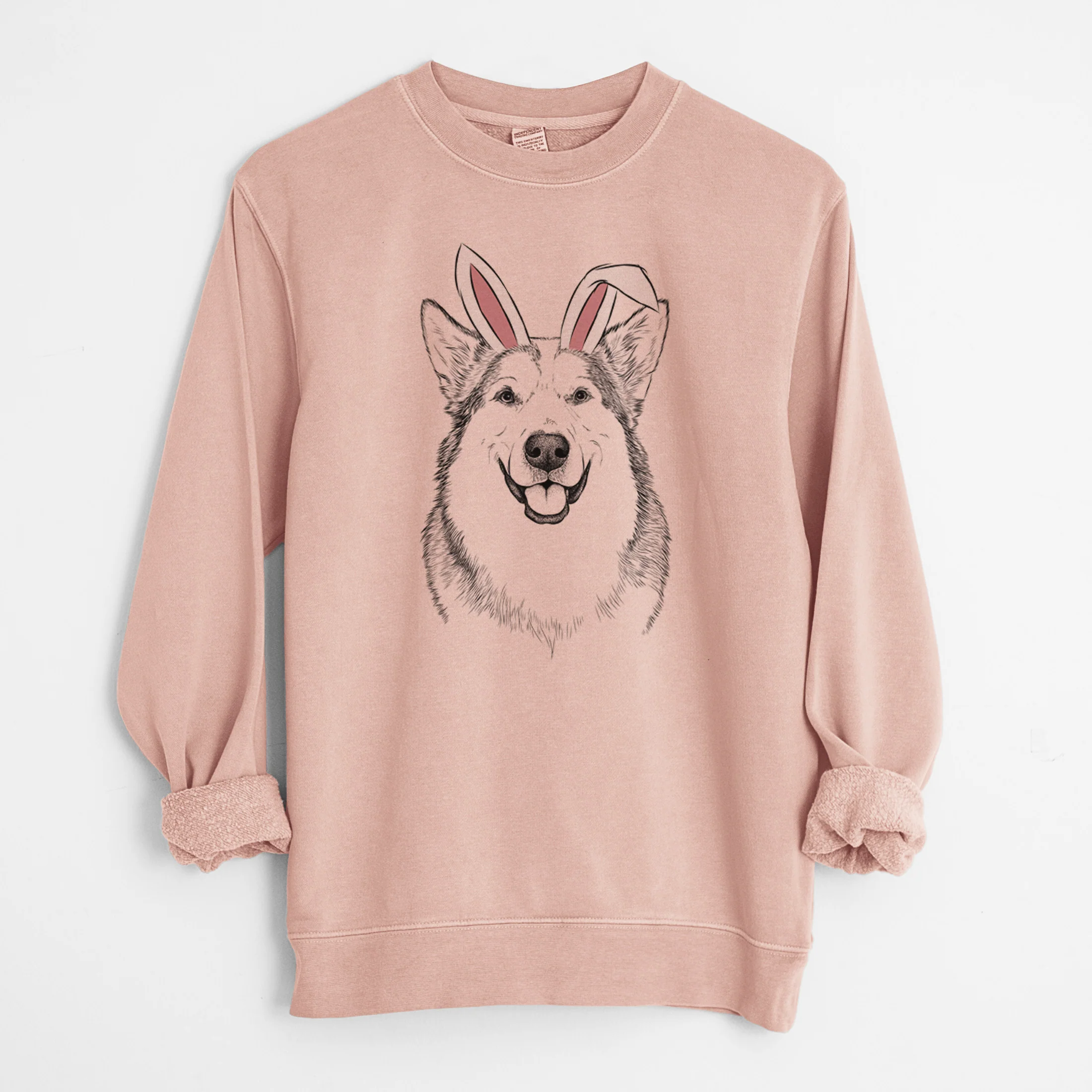 Easter Vader the Alaskan Malamute - Unisex Pigment Dyed Crew Sweatshirt - Image 6