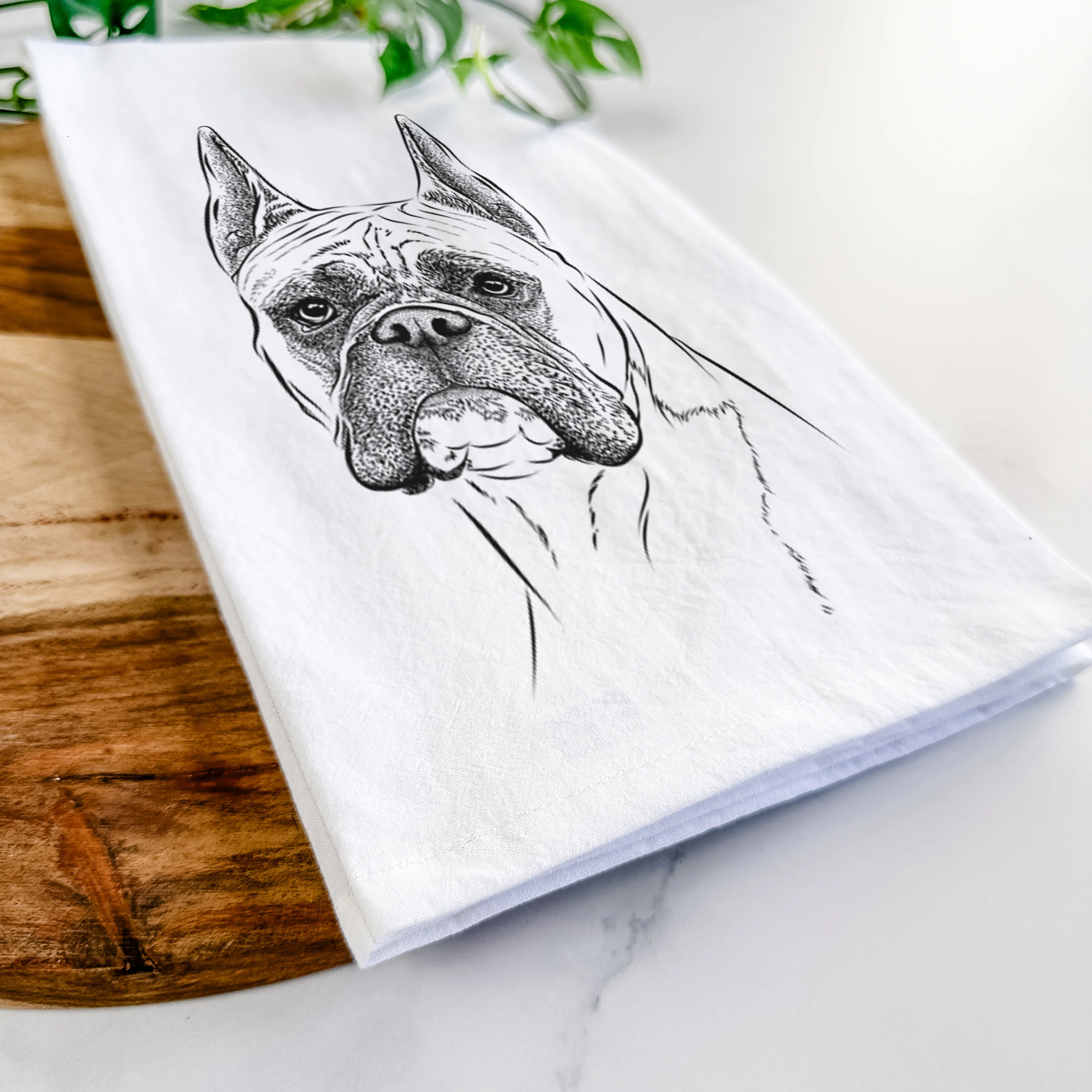 Ezra the Boxer Tea Towel - Image 5