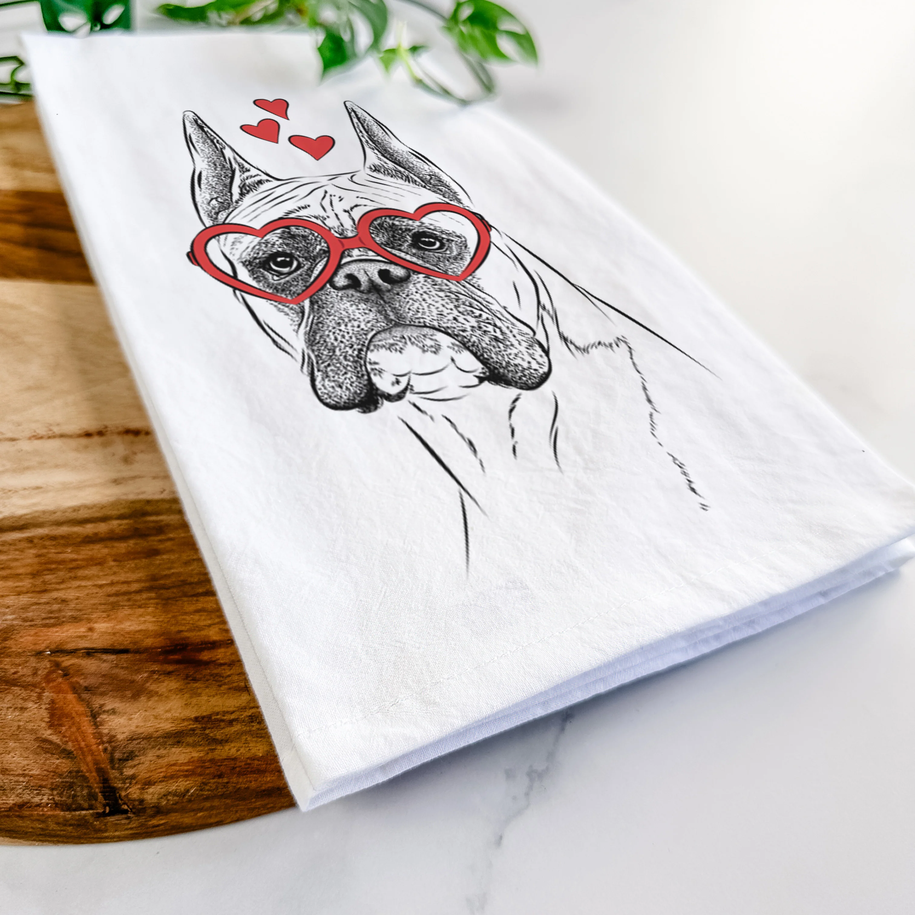 Ezra the Boxer Tea Towel - Image 7