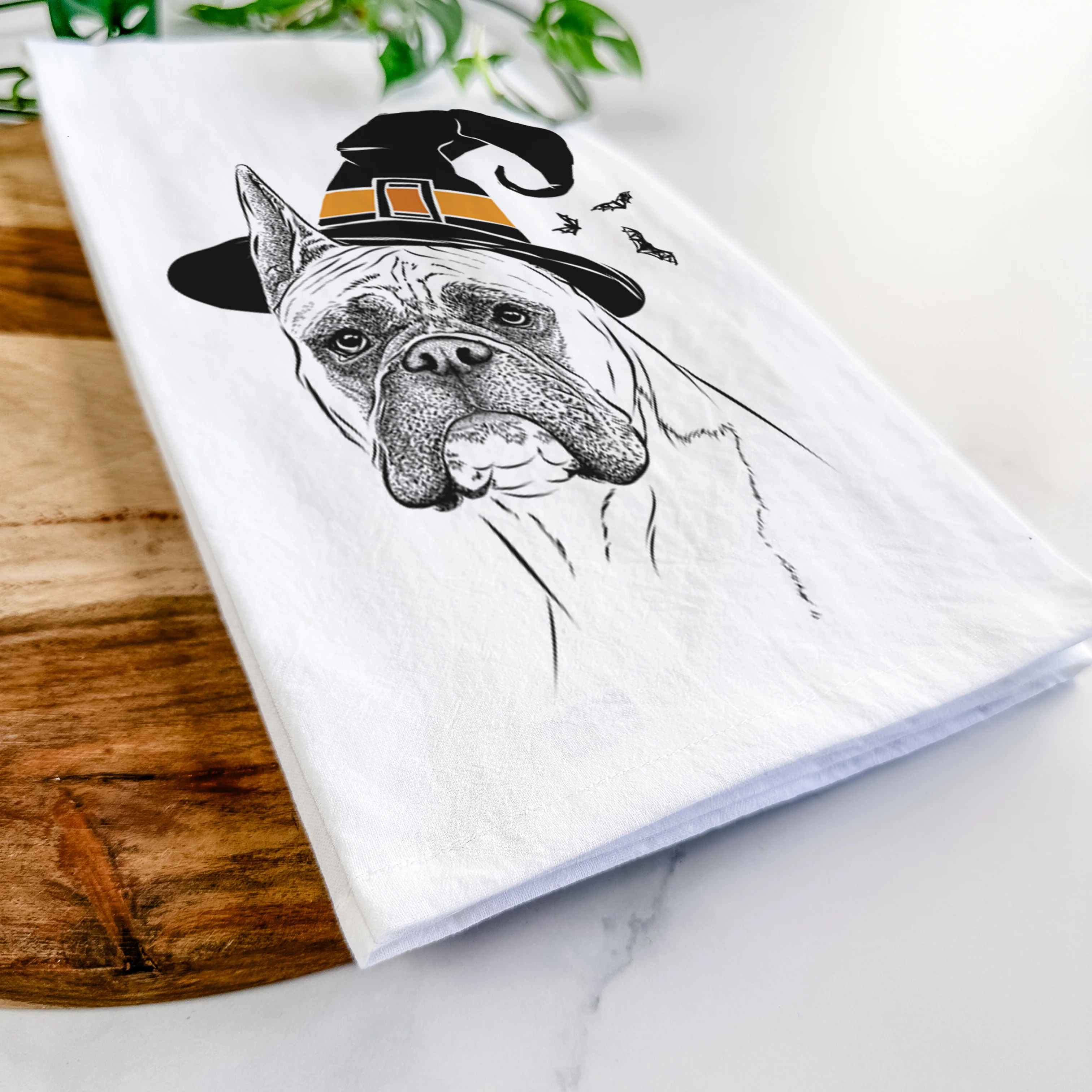 Ezra the Boxer Tea Towel - Image 8