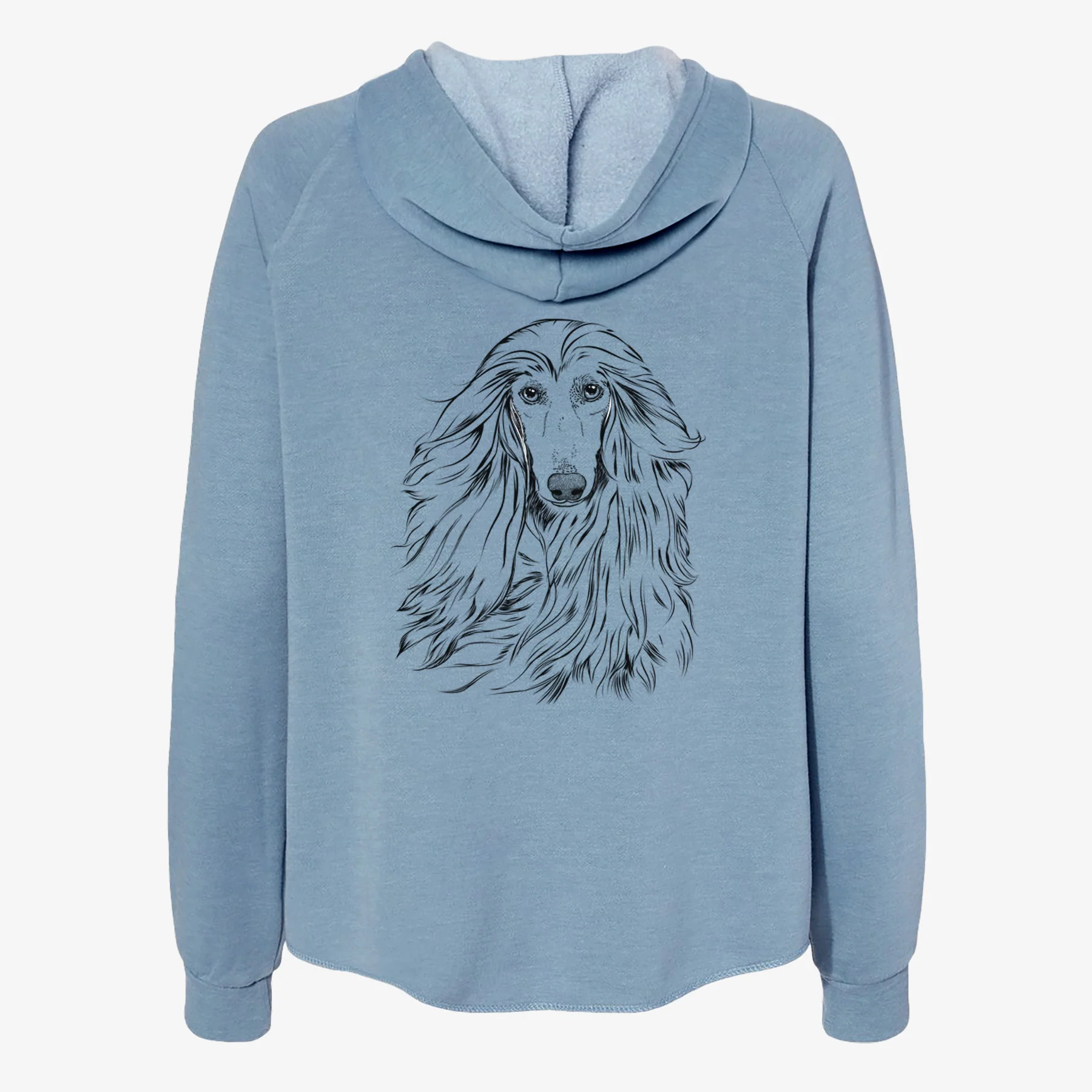 Fabio the Afghan Hound - Women's Cali Wave Zip-Up Sweatshirt - Image 6