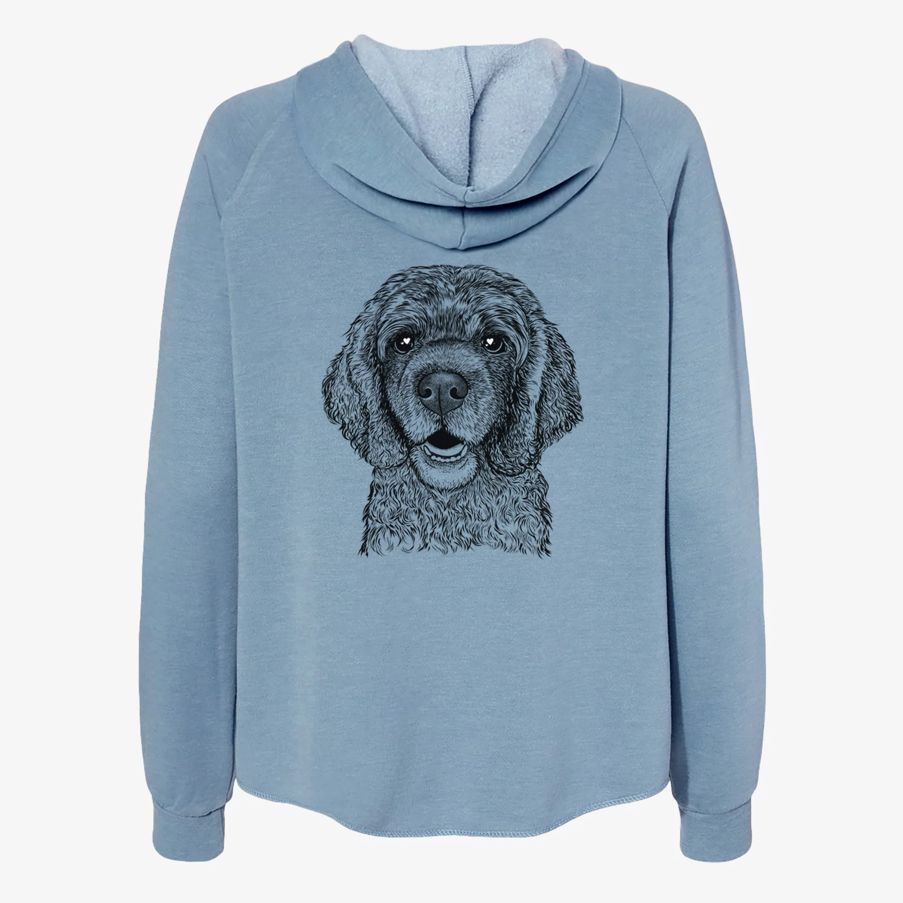 Fannie Mae the Cocker Spaniel - Women's Cali Wave Zip-Up Sweatshirt - Image 6