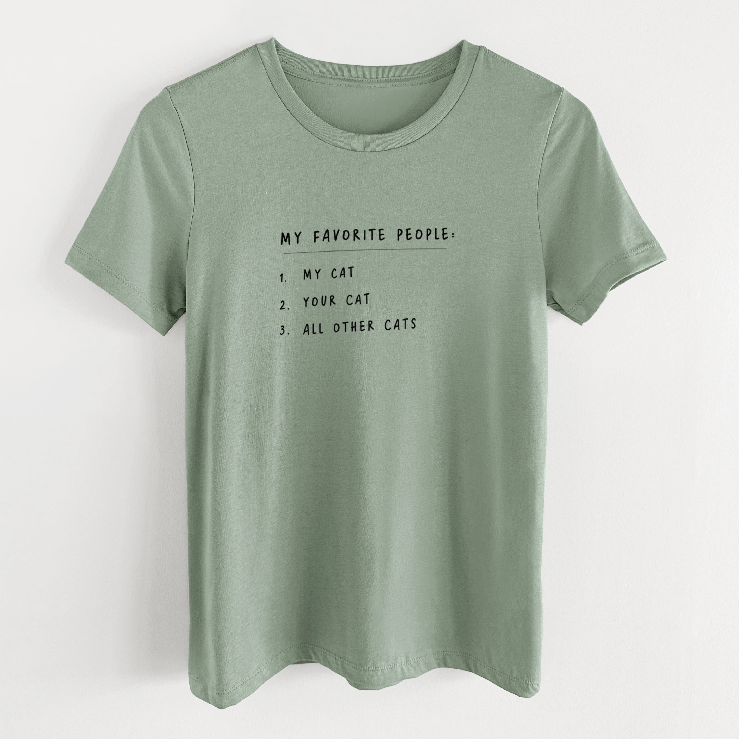 My Favorite People: Cats - Women's Lightweight Relaxed Fit 100% Cotton Crewneck - Image 11