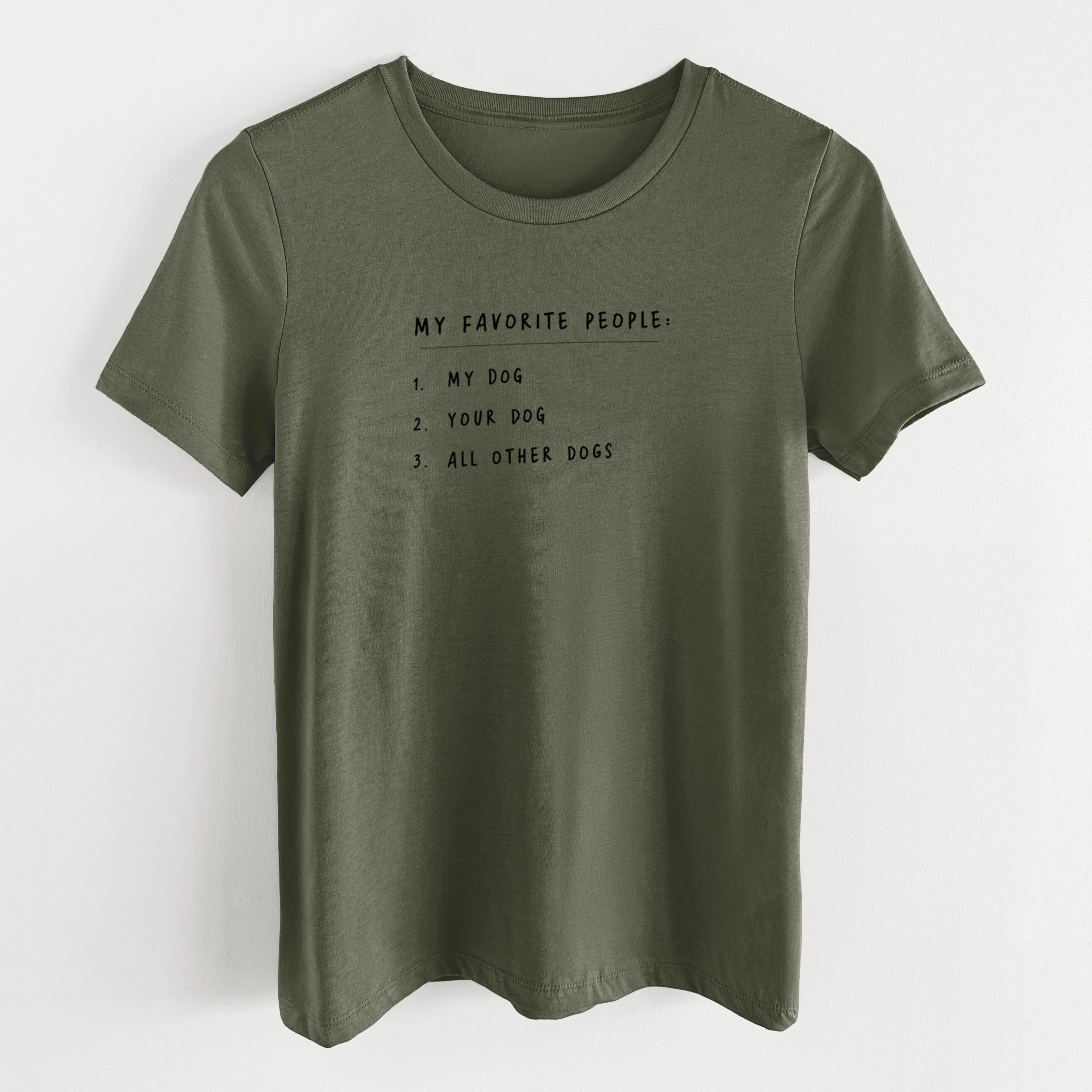 My Favorite People: Dogs - Women's Lightweight Relaxed Fit 100% Cotton Crewneck - Image 12