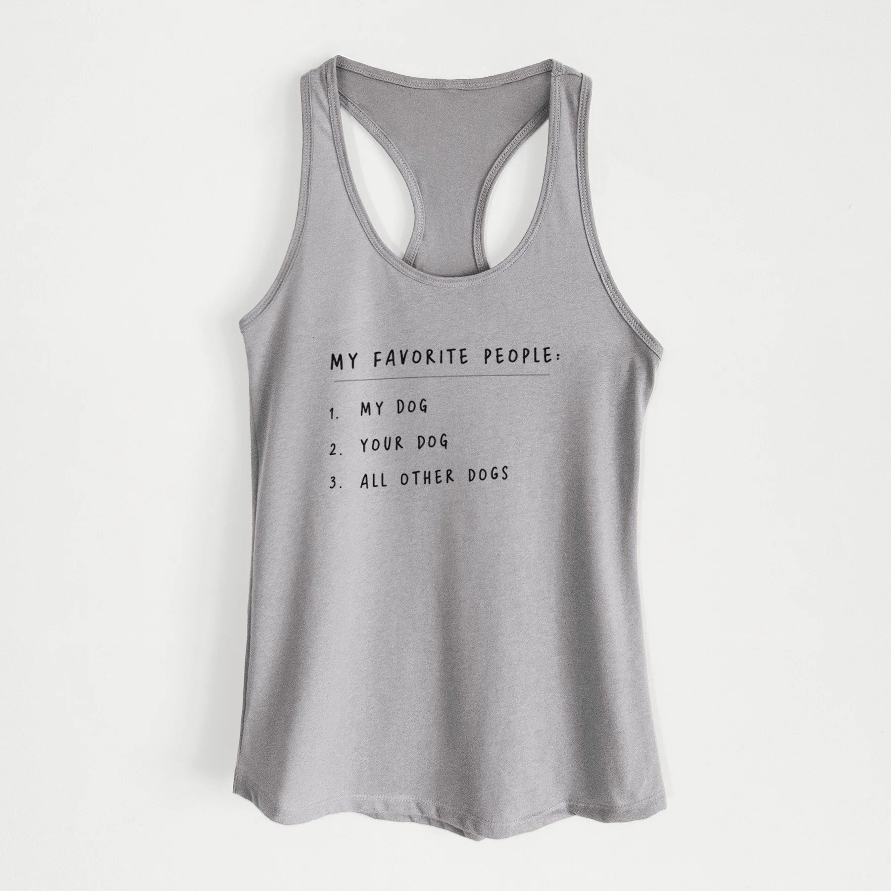 My Favorite People: Dogs - Women's Racerback Tanktop - Image 4
