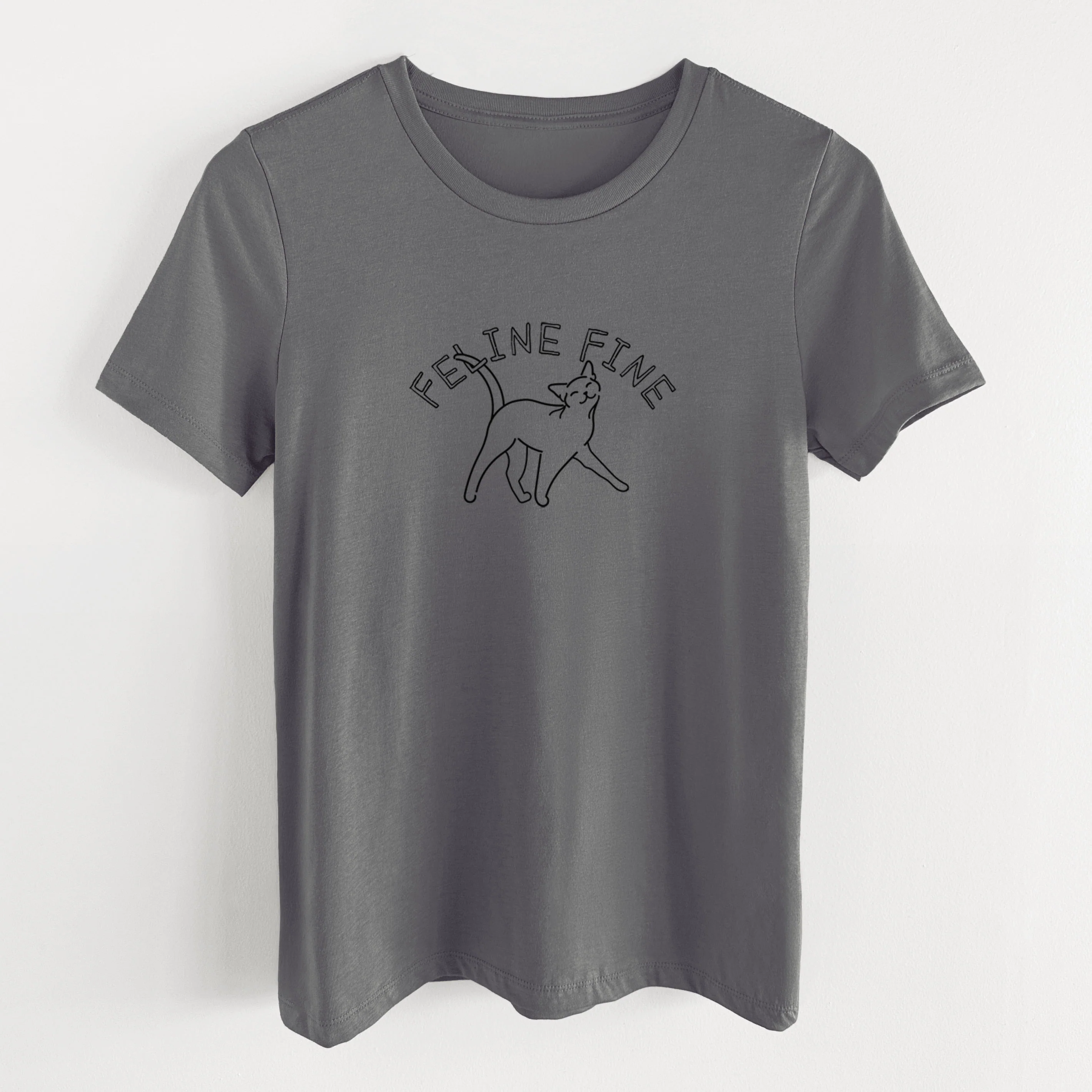 Feline Fine - Women's Lightweight Relaxed Fit 100% Cotton Crewneck - Image 16