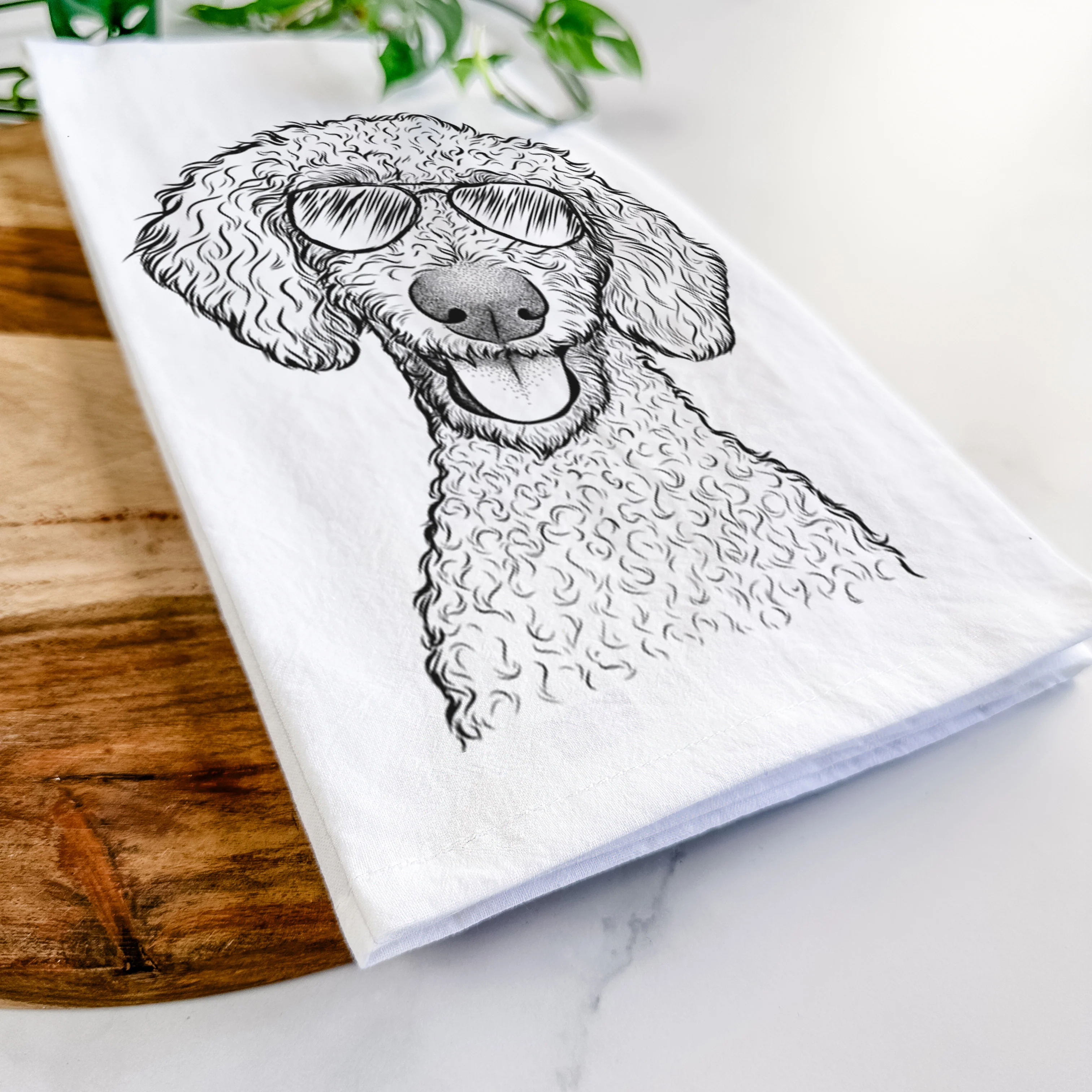 Fenway the Goldendoodle Tea Towel - Image 6