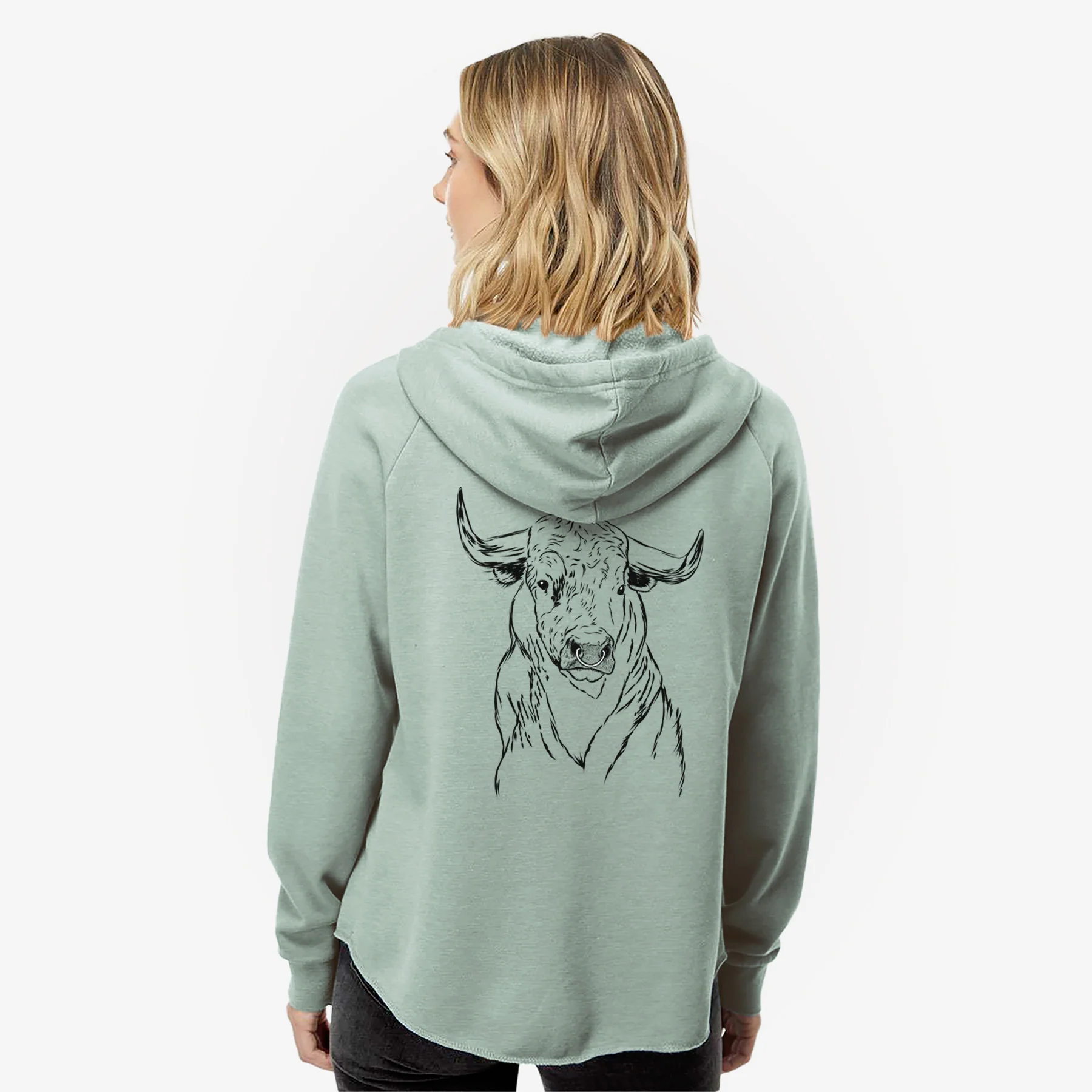 Ferdinand the Bull - Women's Cali Wave Zip-Up Sweatshirt - Image 2