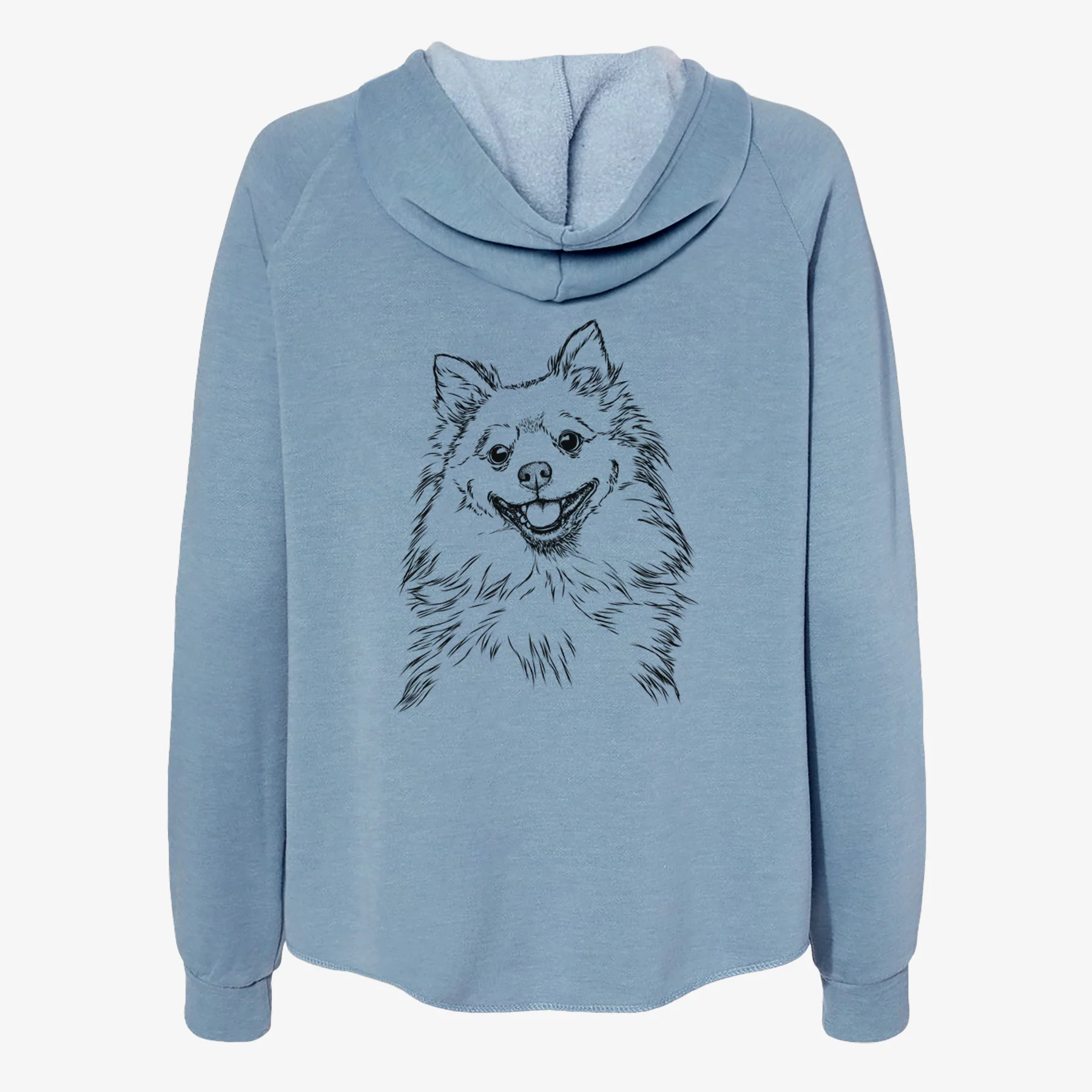 Fibi the Spitz - Women's Cali Wave Zip-Up Sweatshirt - Image 6