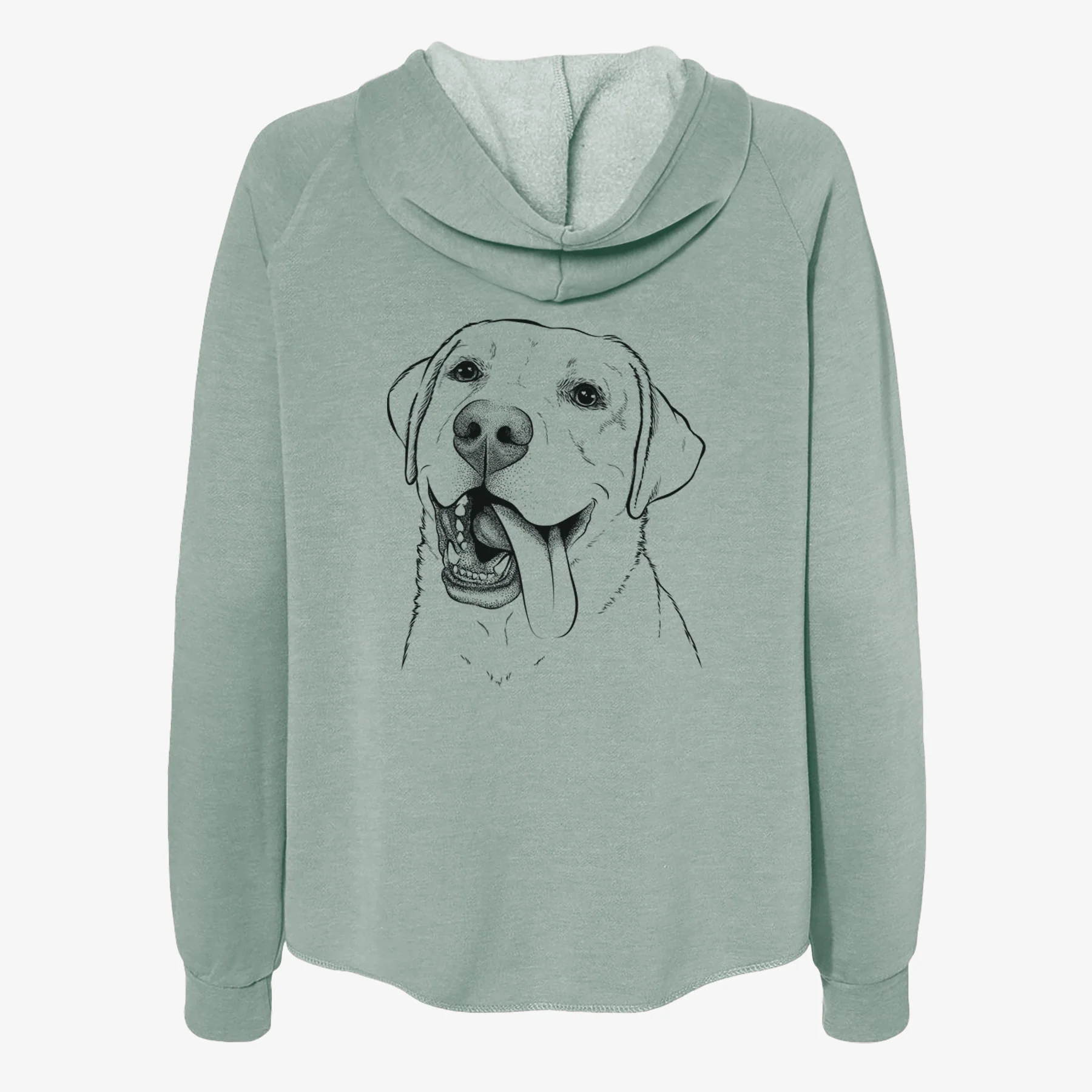 Finn the Labrador Retriever - Women's Cali Wave Zip-Up Sweatshirt - Image 4
