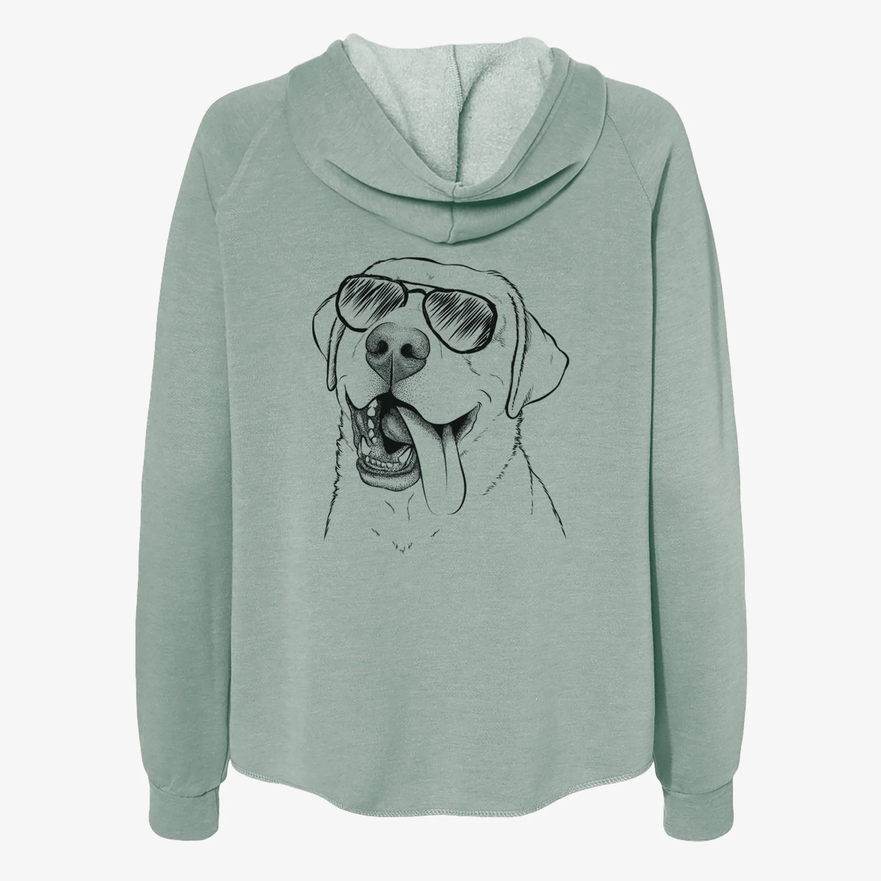 Finn the Labrador Retriever - Women's Cali Wave Zip-Up Sweatshirt - Image 7