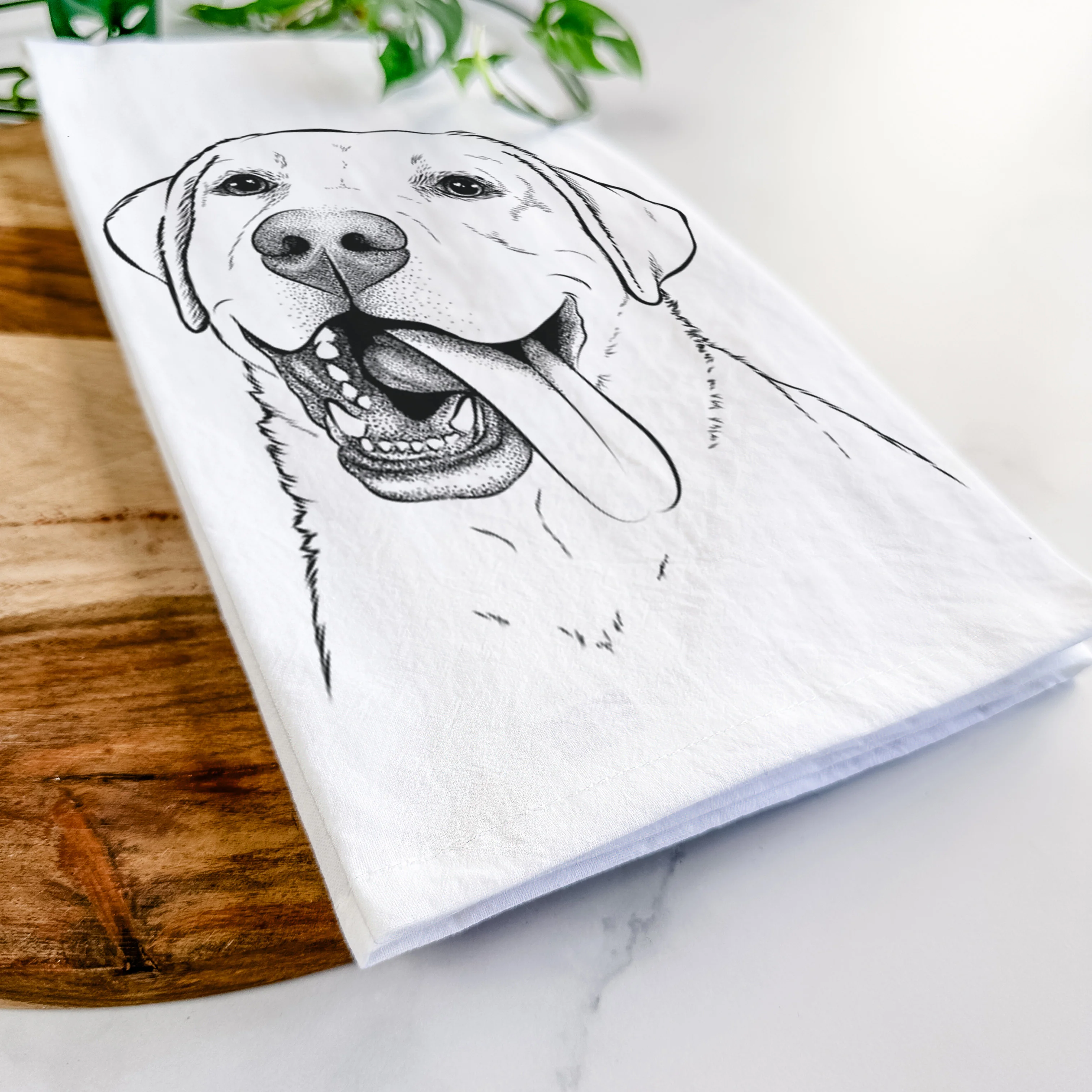 Finn the Labrador Retriever Tea Towel - Image 5