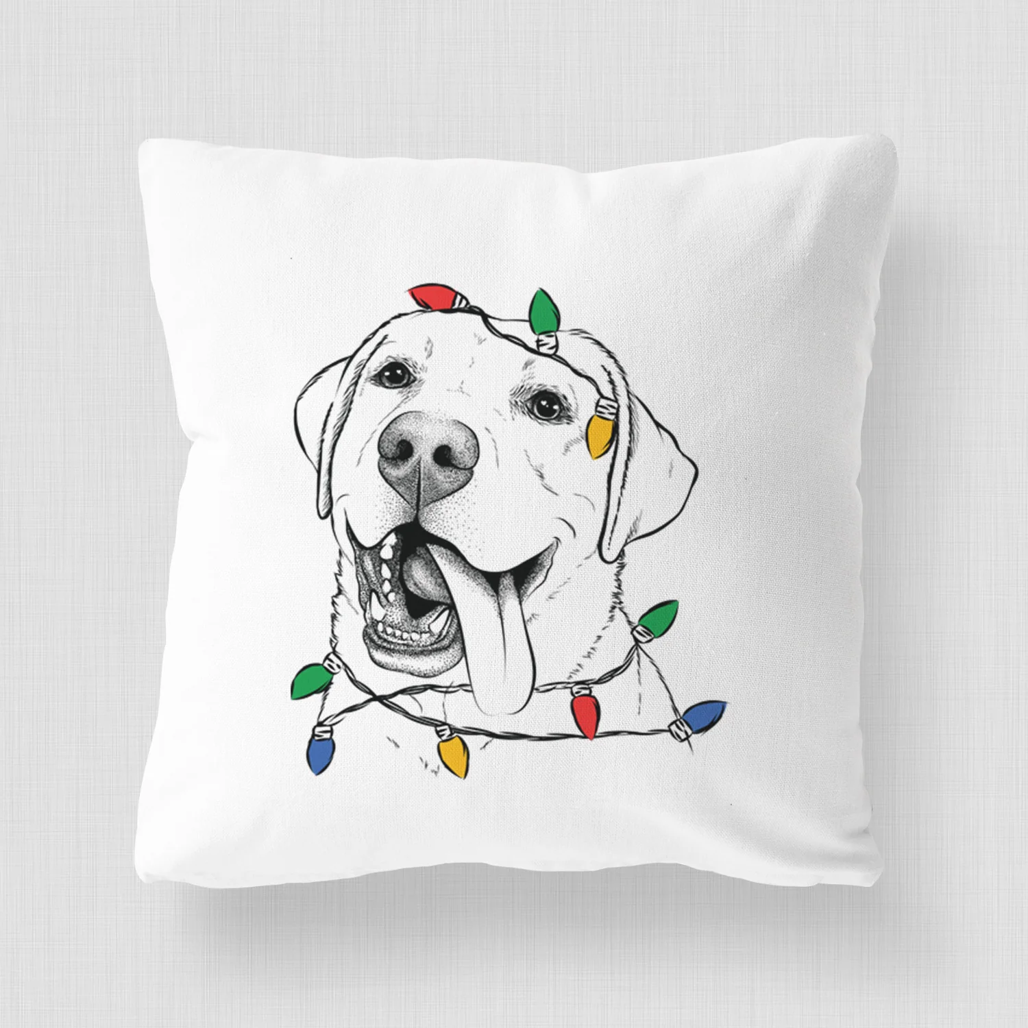 Finn the Labrador Retriever - Throw Pillow Cover - Image 4