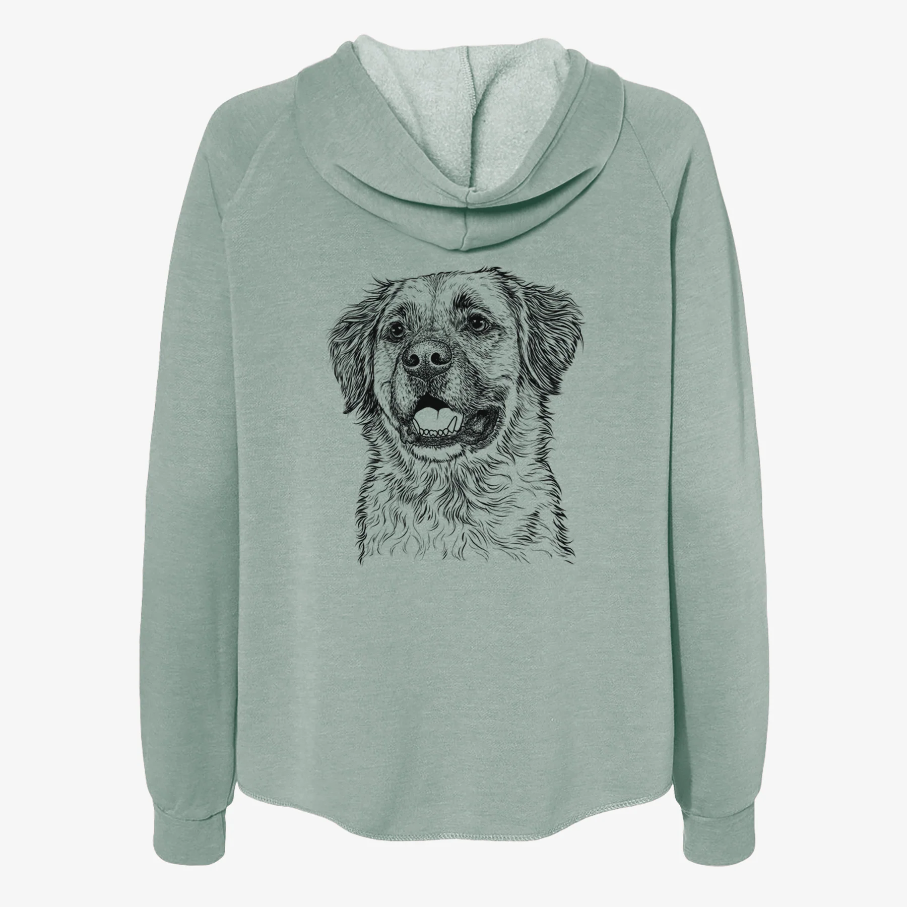 Finn the Mixed Breed - Women's Cali Wave Zip-Up Sweatshirt - Image 4