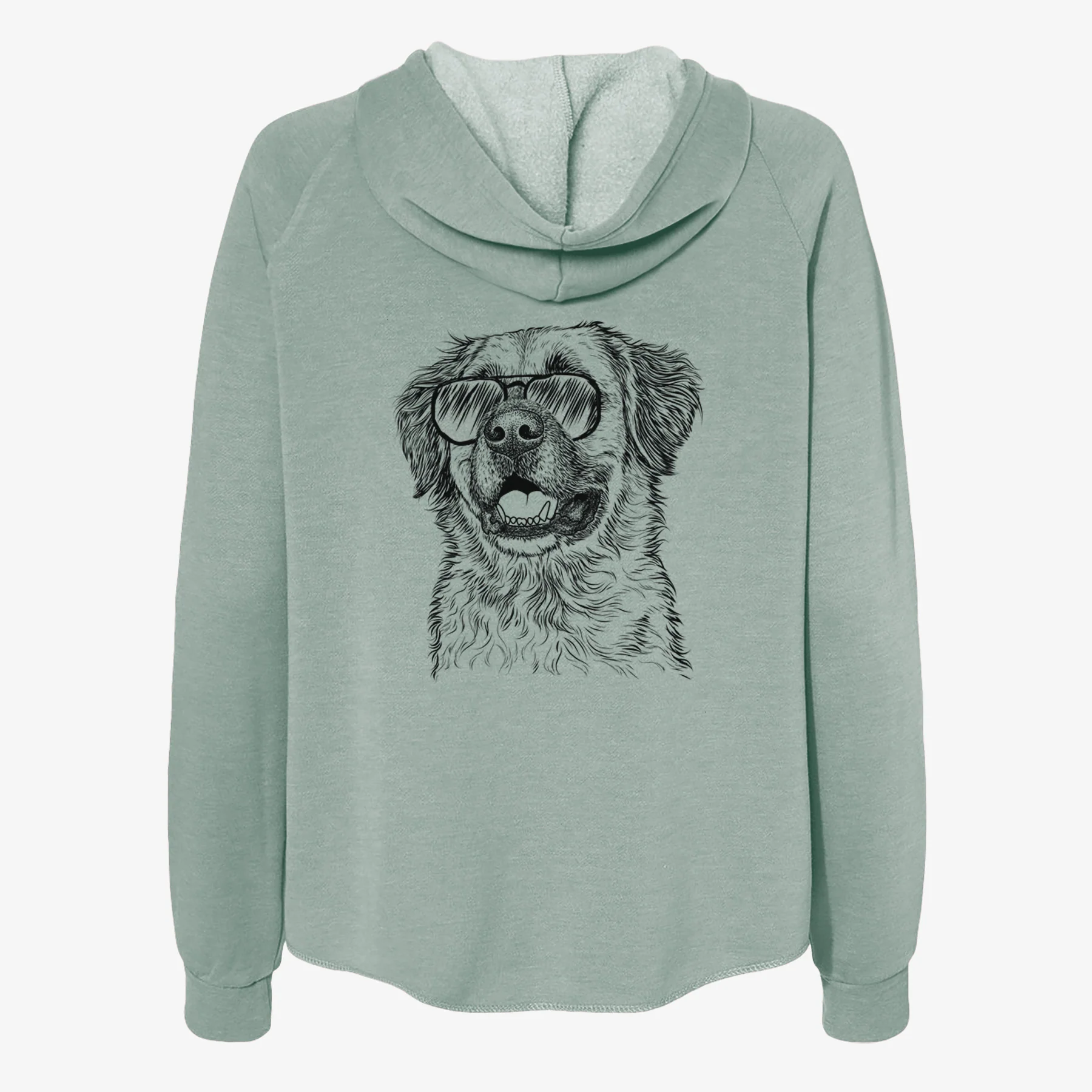 Finn the Mixed Breed - Women's Cali Wave Zip-Up Sweatshirt - Image 7