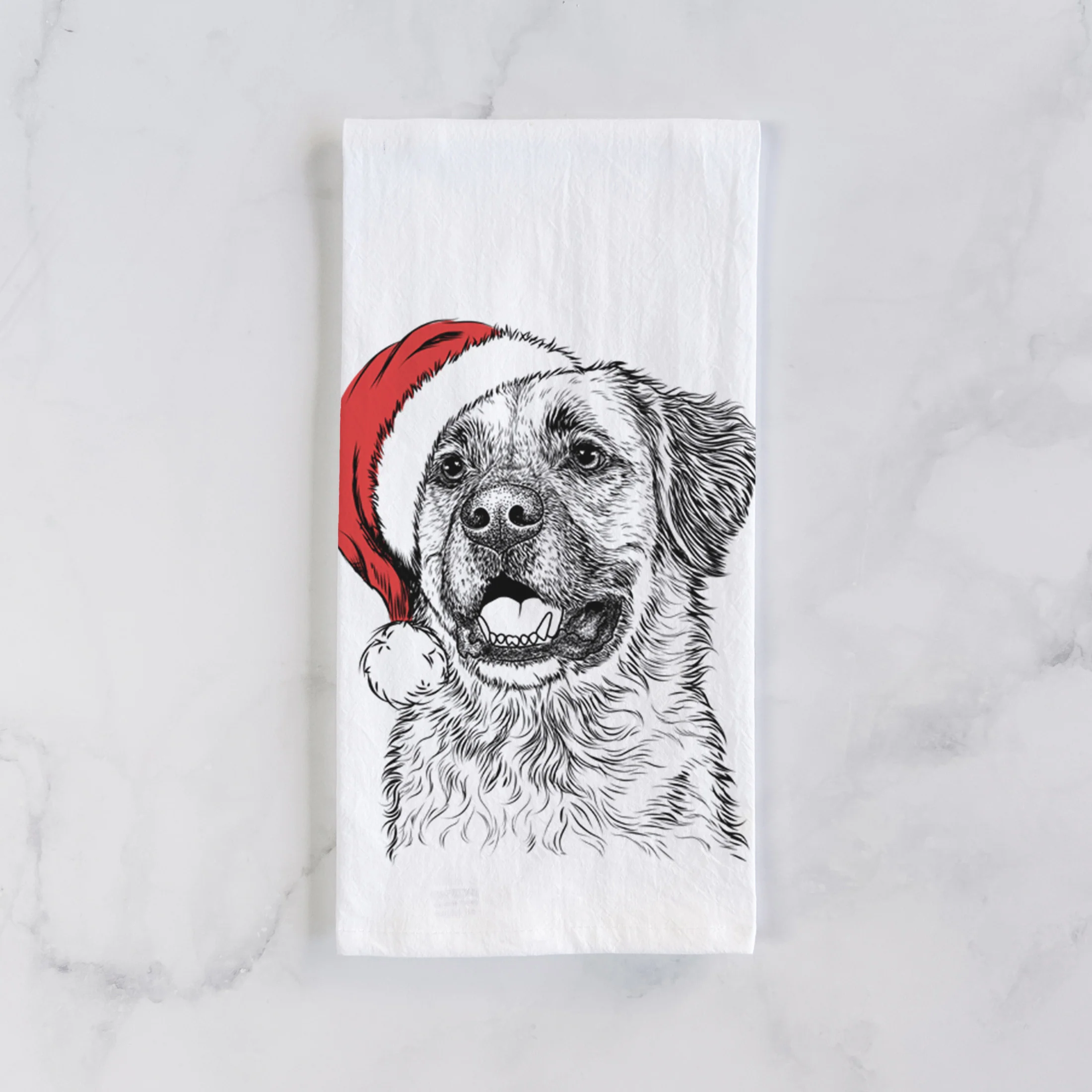 Finn the Mixed Breed Tea Towel - Image 2