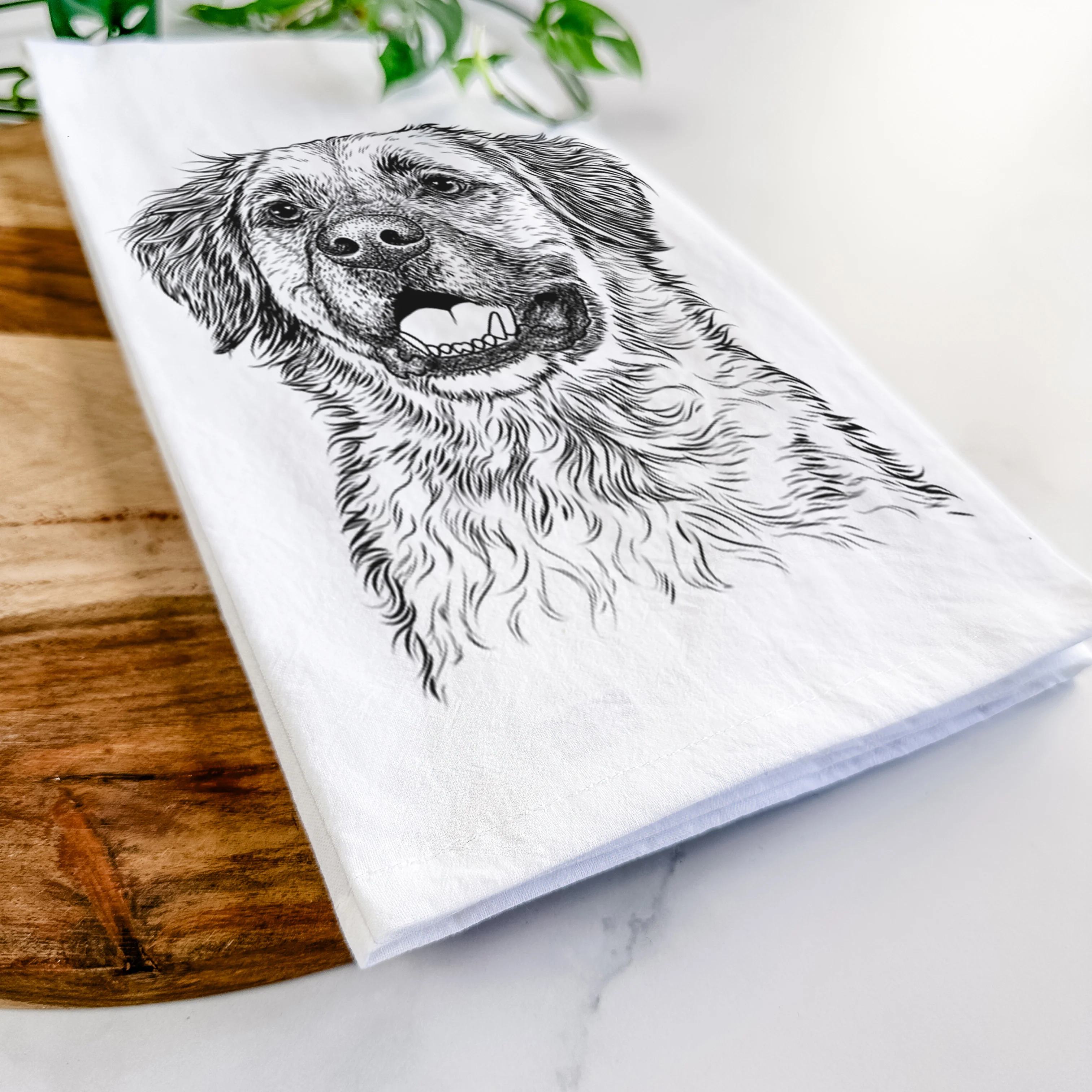 Finn the Mixed Breed Tea Towel - Image 5