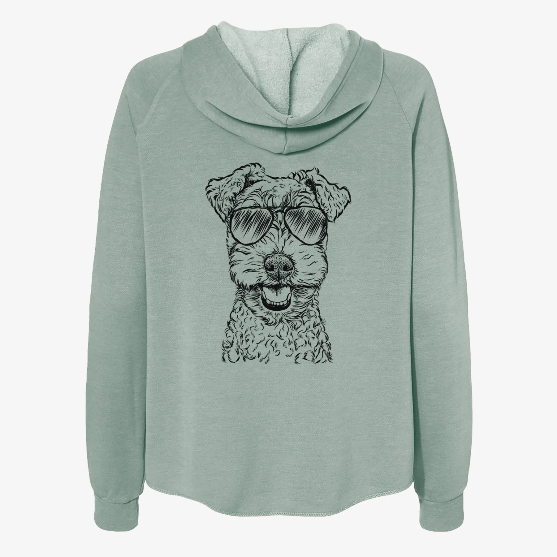Fintan the Irish Troodle - Women's Cali Wave Zip-Up Sweatshirt - Image 7
