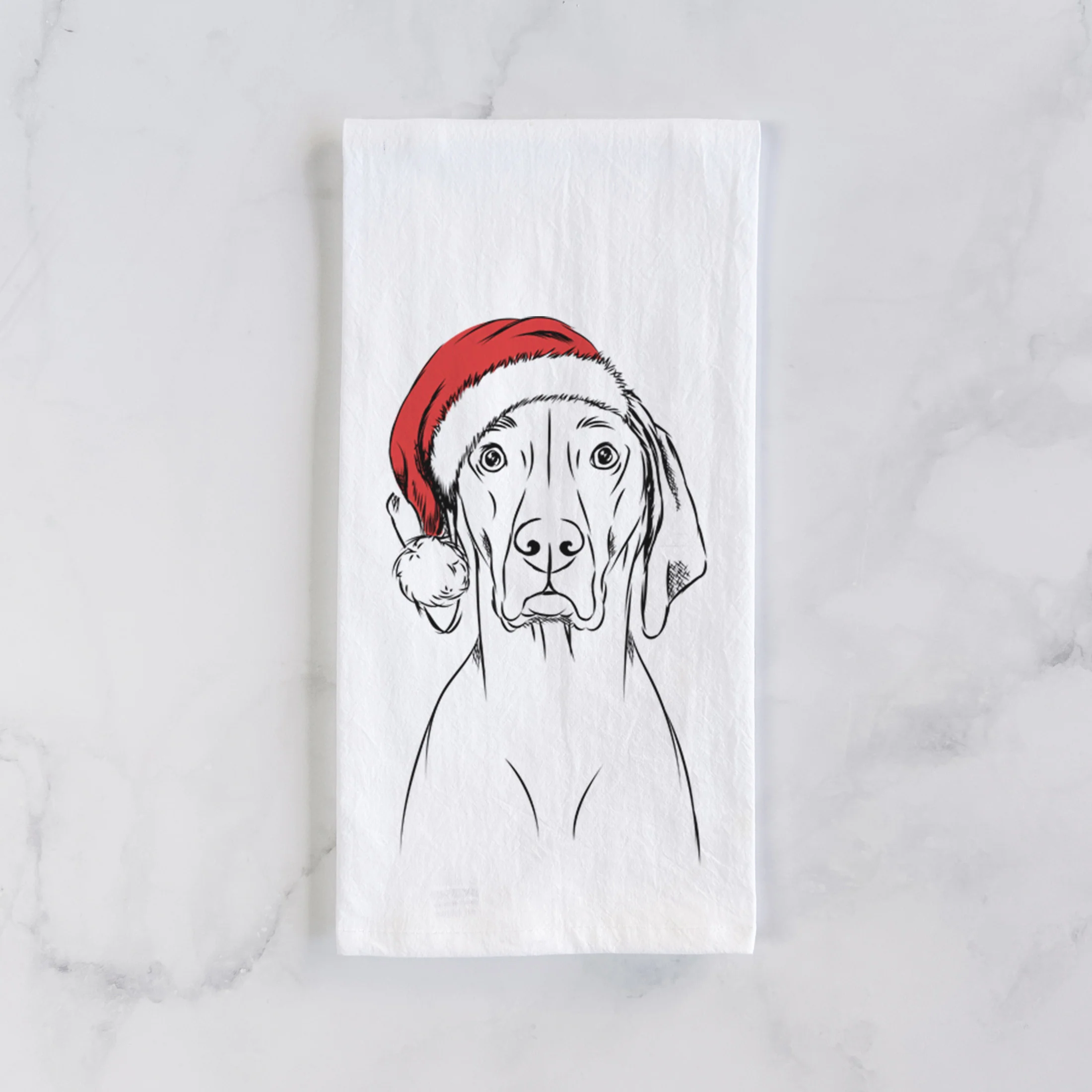 Flint the Weimaraner Tea Towel - Image 2