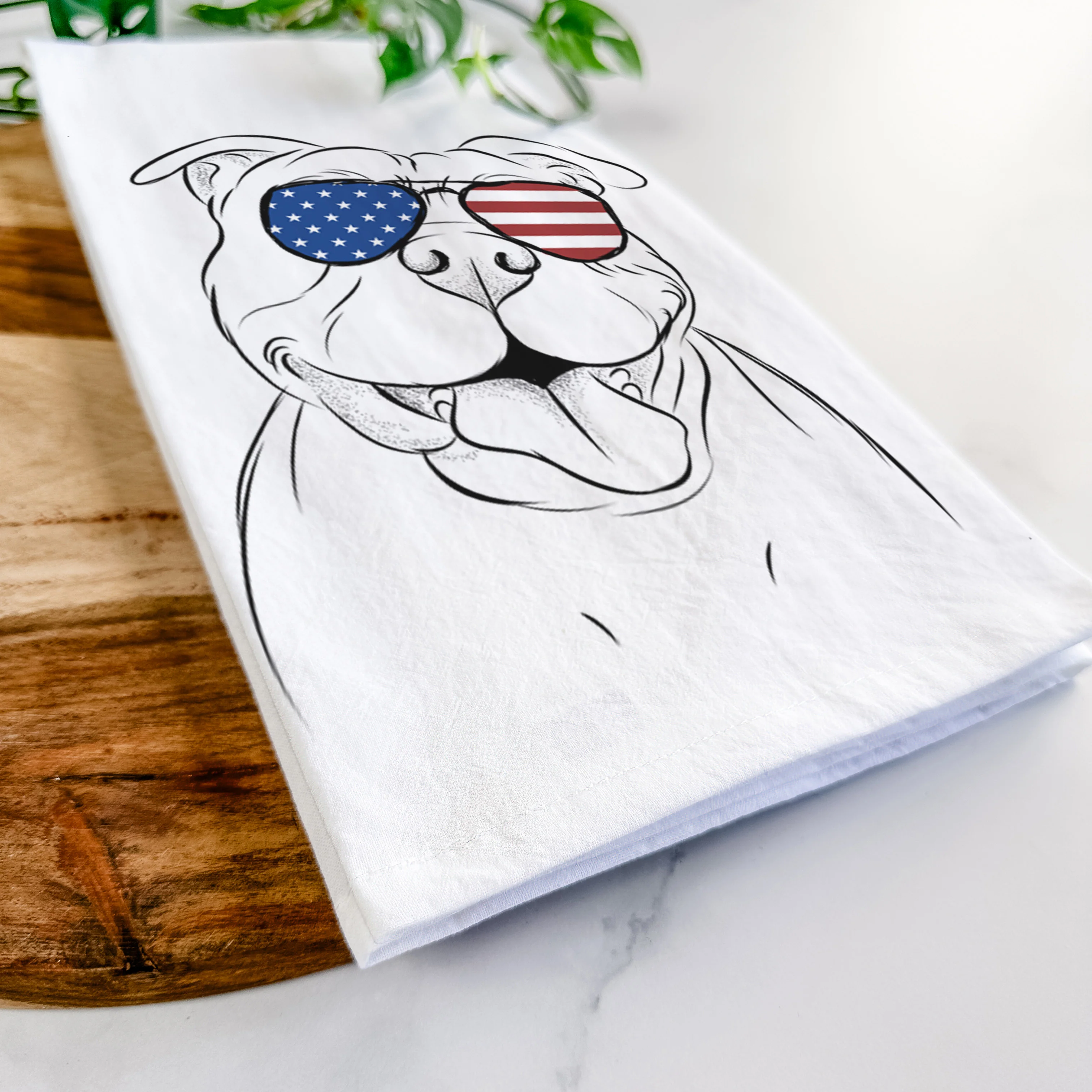 Floki the American Bully Tea Towel - Image 12