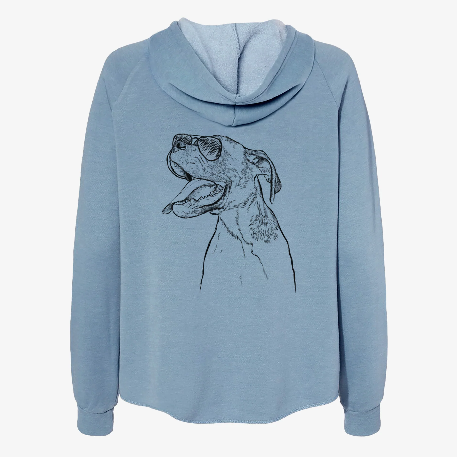 Floyd the Boxer - Women's Cali Wave Zip-Up Sweatshirt - Image 9