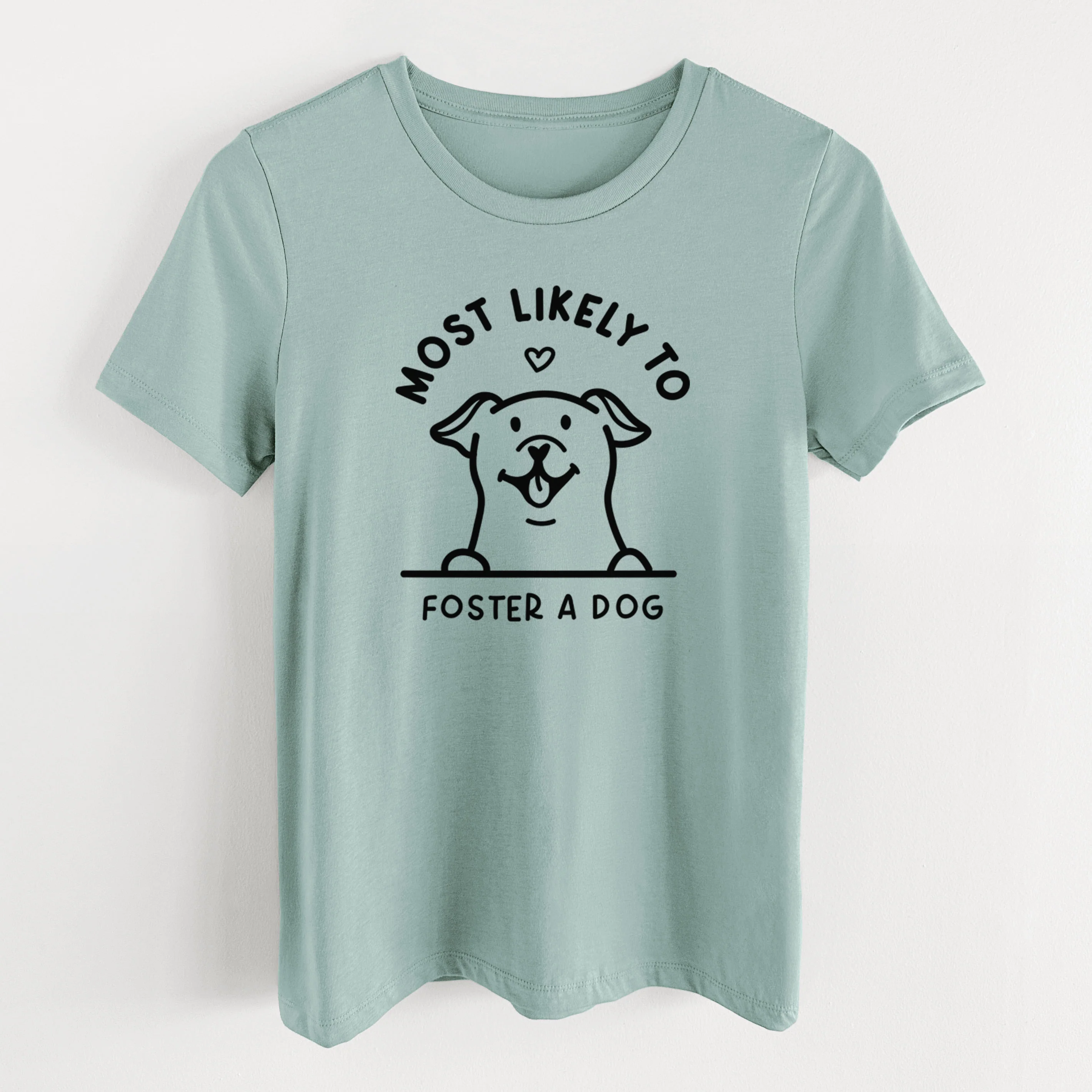 Most Likely to Foster a Dog - Women's Lightweight Relaxed Fit 100% Cotton Crewneck - Image 10