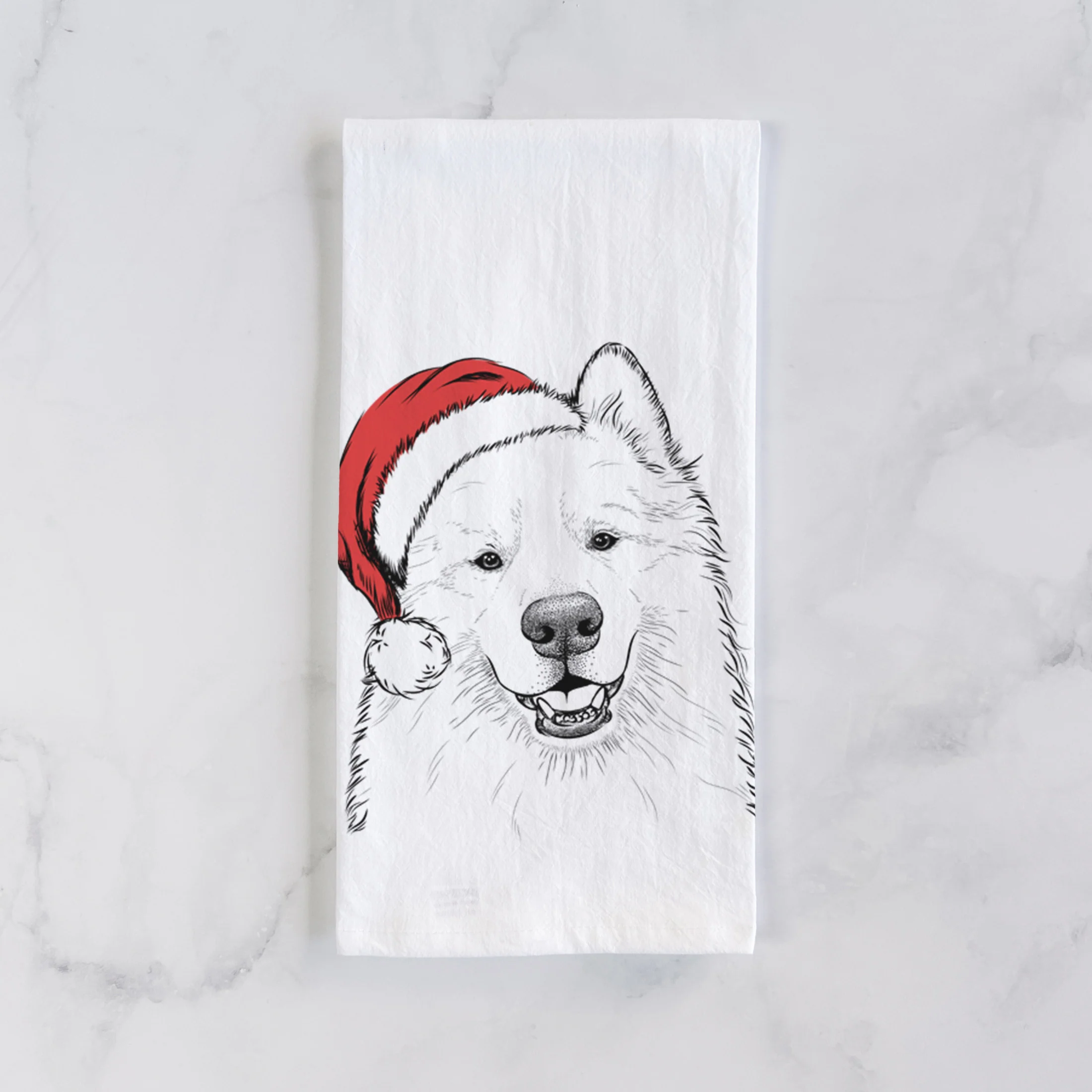 Foster the Samoyed Tea Towel - Image 2