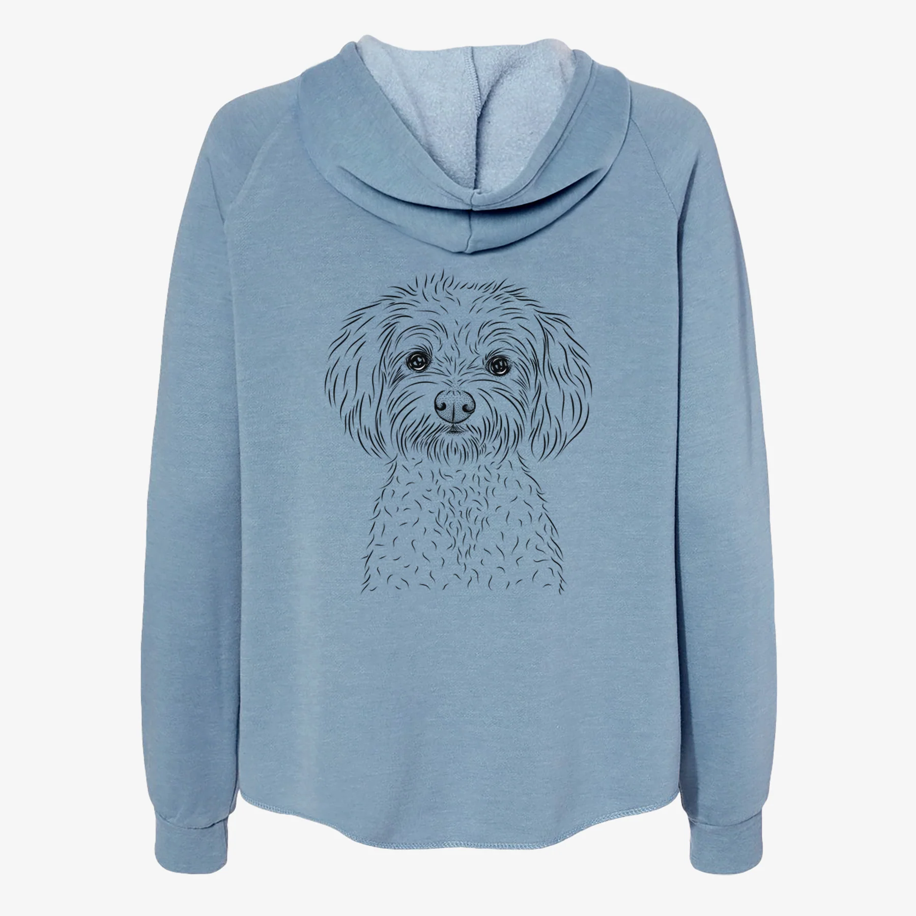 Francesca the Maltipoo - Women's Cali Wave Zip-Up Sweatshirt - Image 6