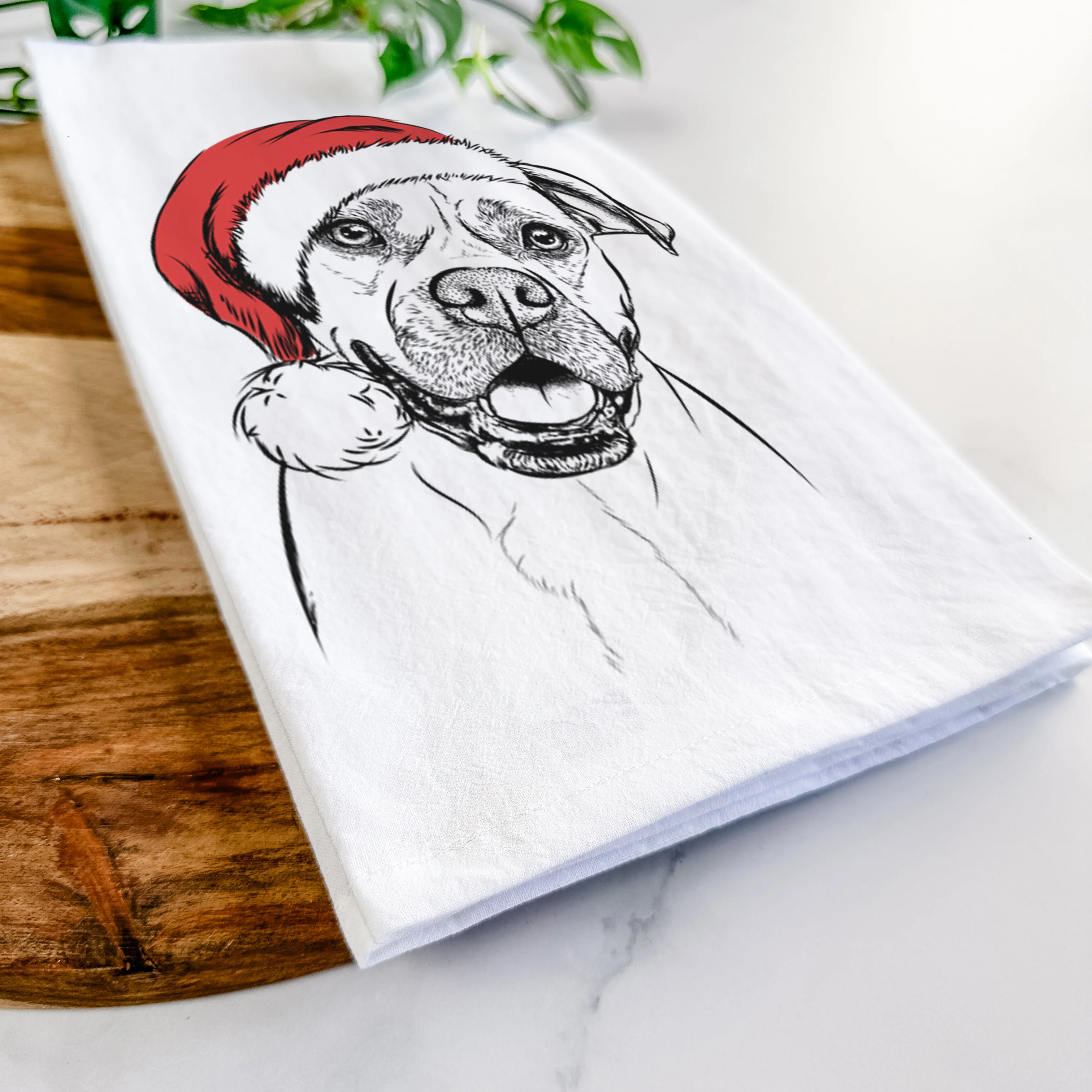 Frankie Tankie the Boxer Mix Tea Towel - Image 9