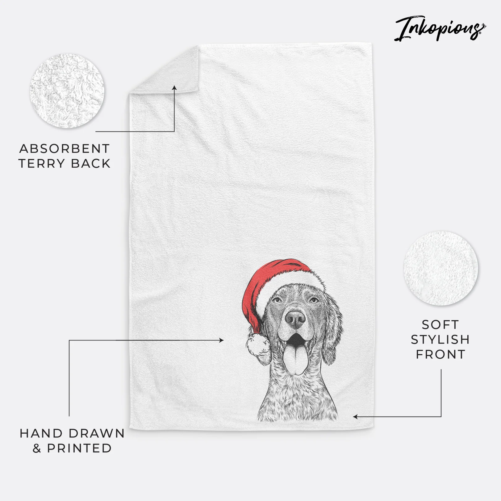 Freddy the English Setter Premium Hand Towel - Image 4