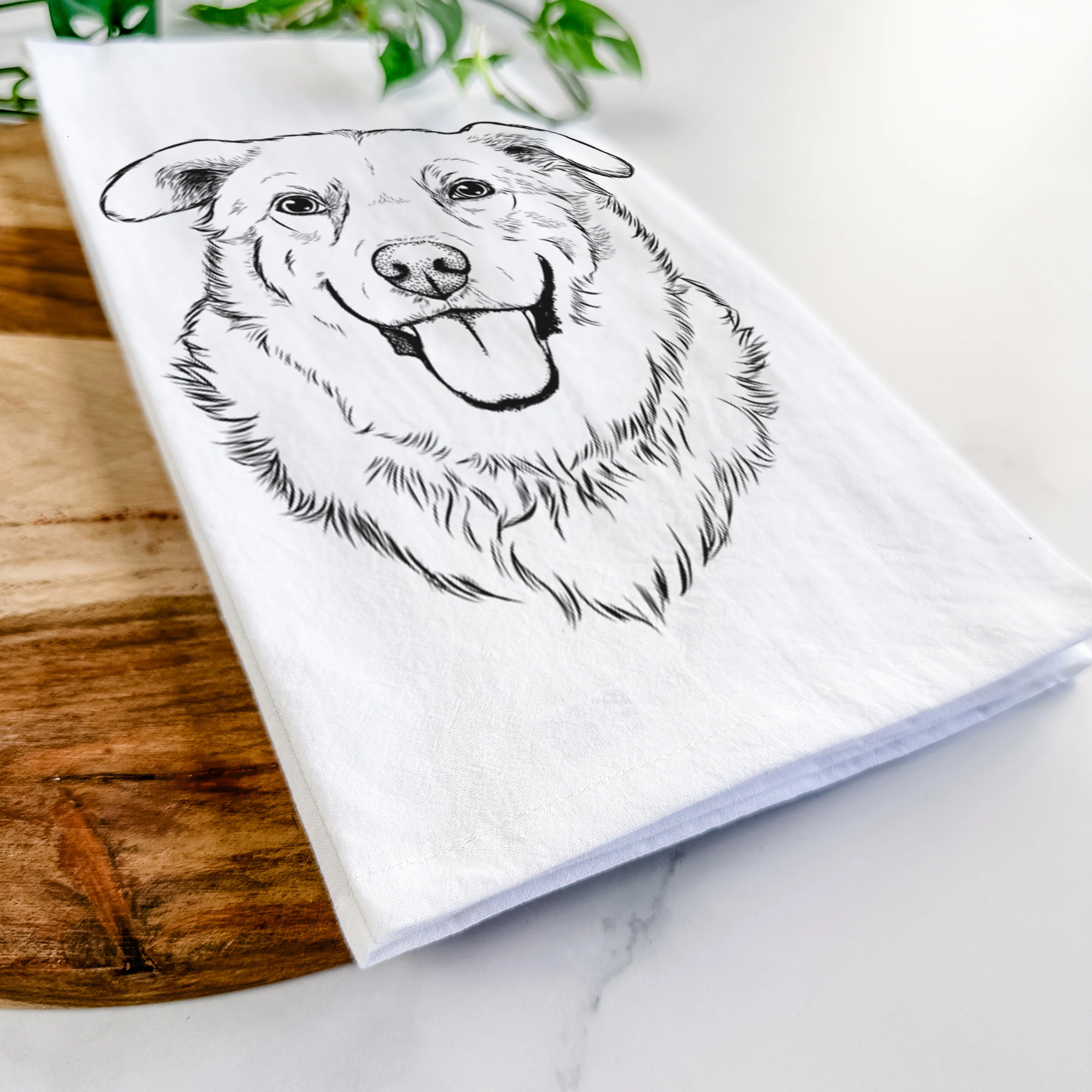 Freeley the Mixed Breed Tea Towel - Image 5