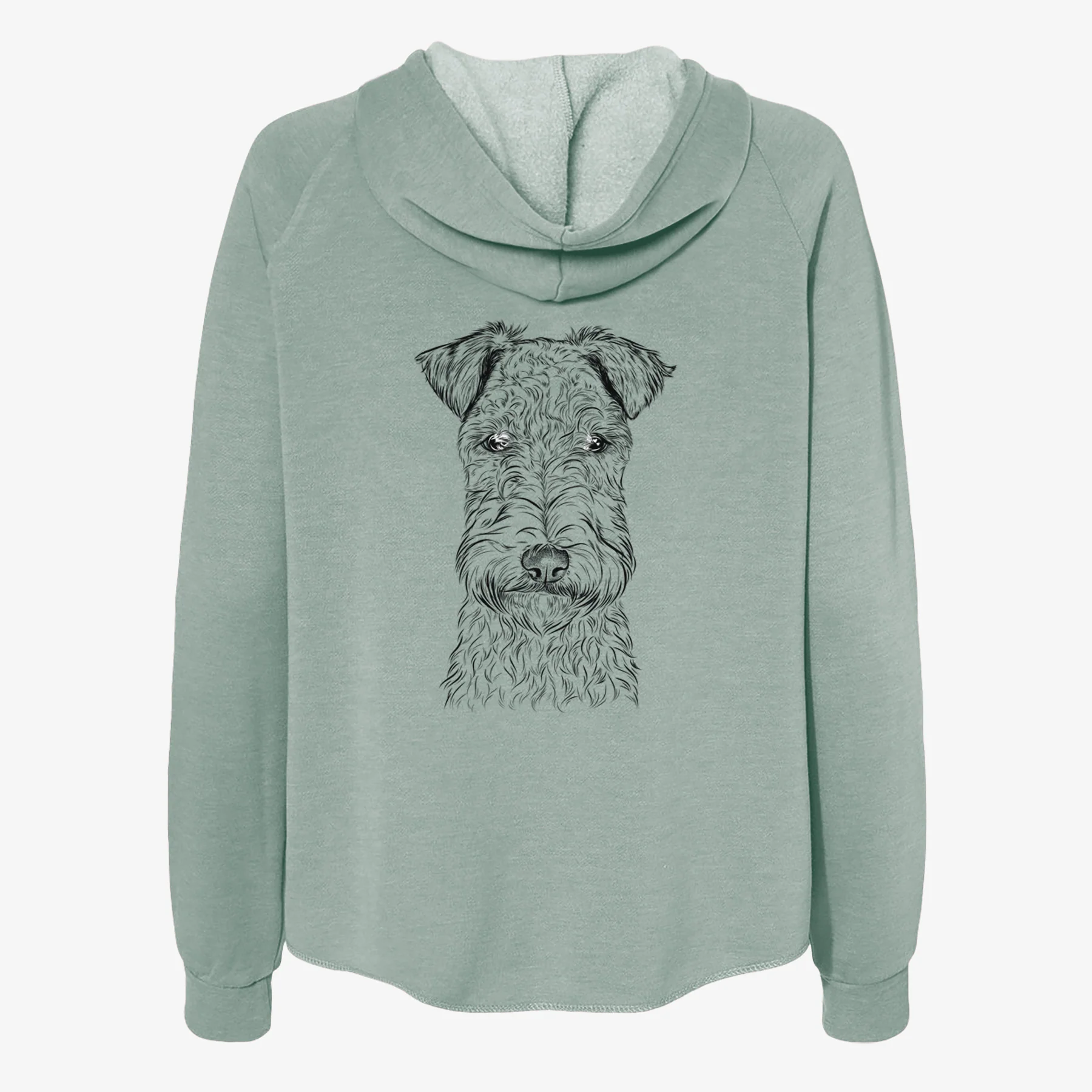 Frida the Lakeland Terrier - Women's Cali Wave Zip-Up Sweatshirt - Image 4